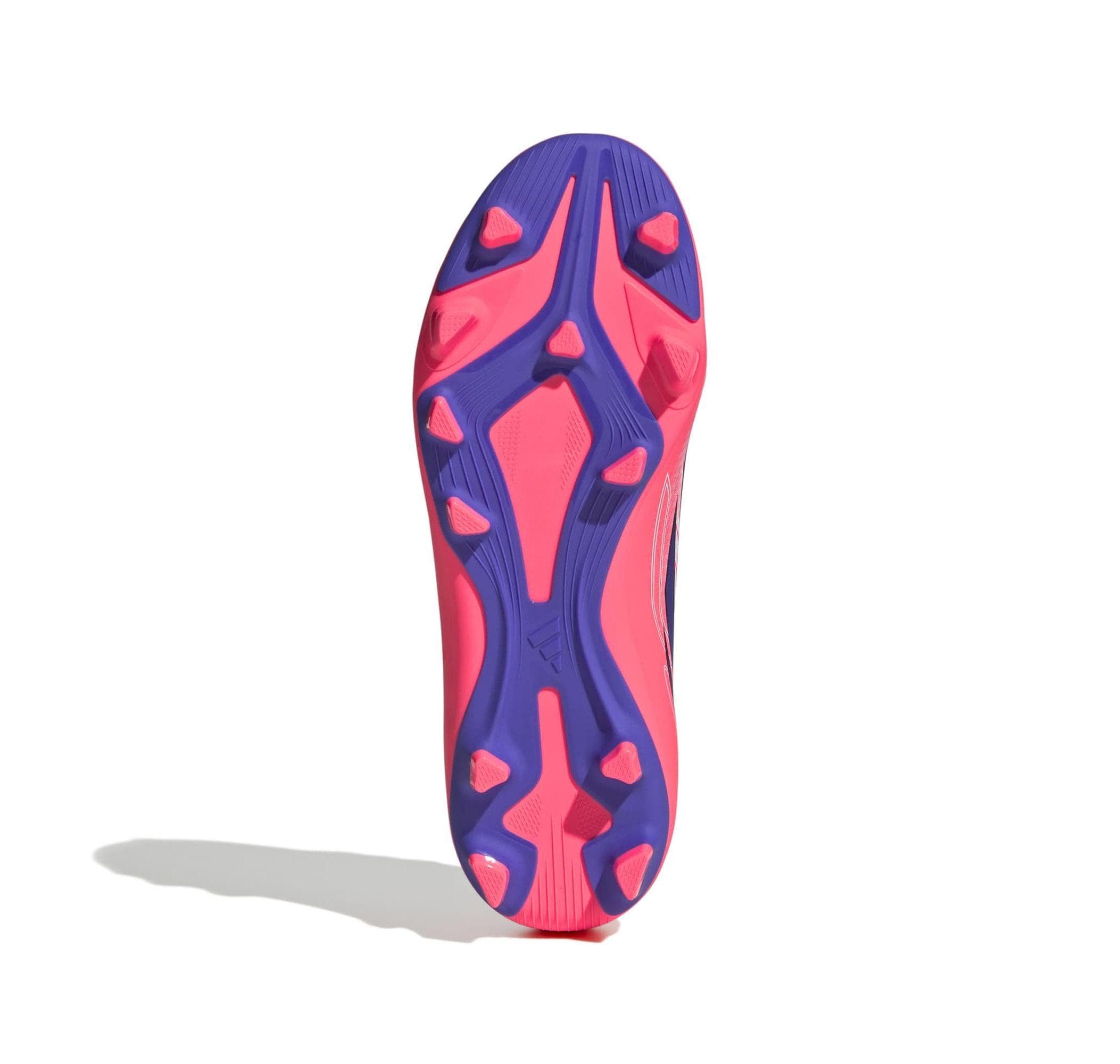 adidas adidas F50 Hyperfast Club Fg-Mg J Çocuk Spor Ayakkabı Beyaz - 4