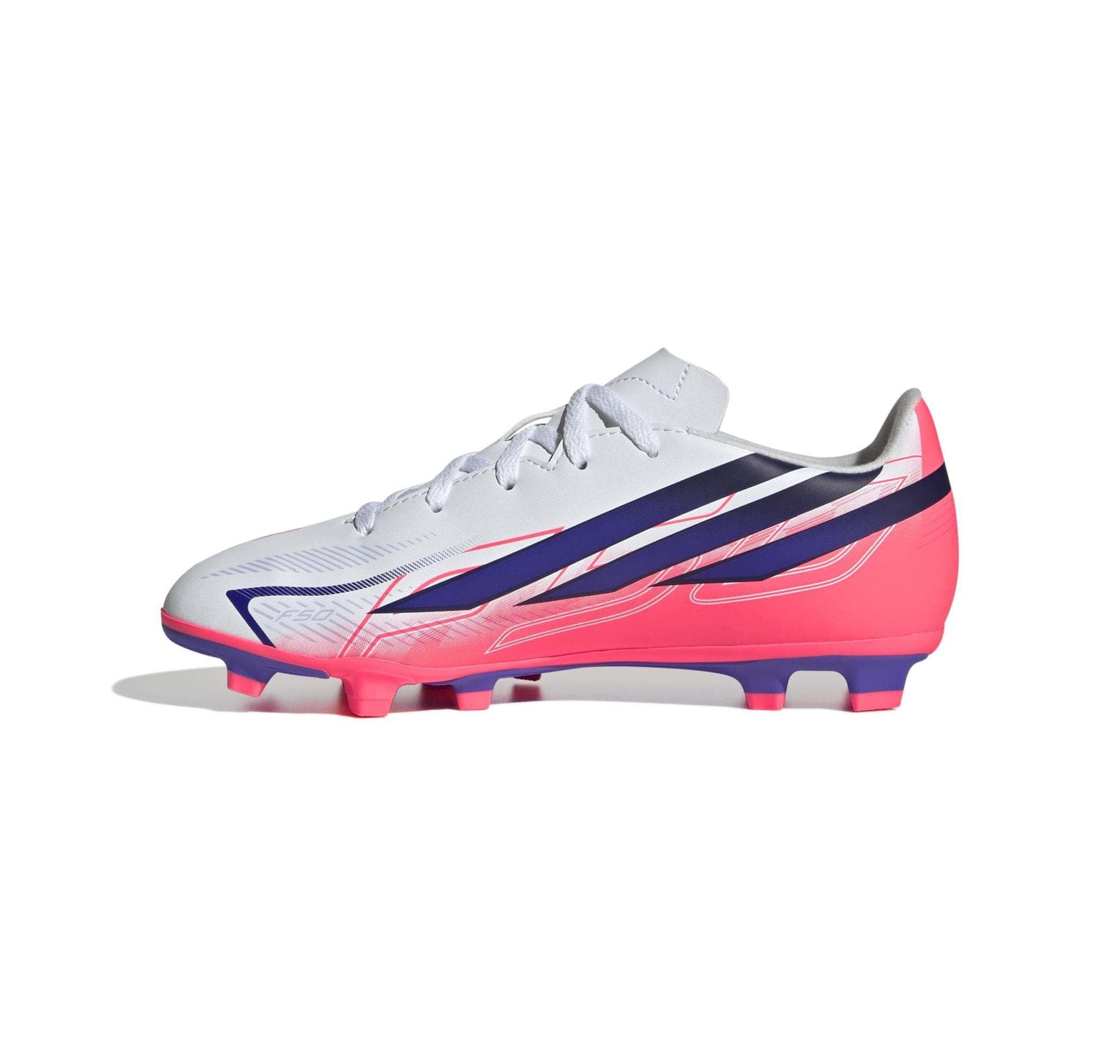adidas adidas F50 Hyperfast Club Fg-Mg J Çocuk Spor Ayakkabı Beyaz - 5