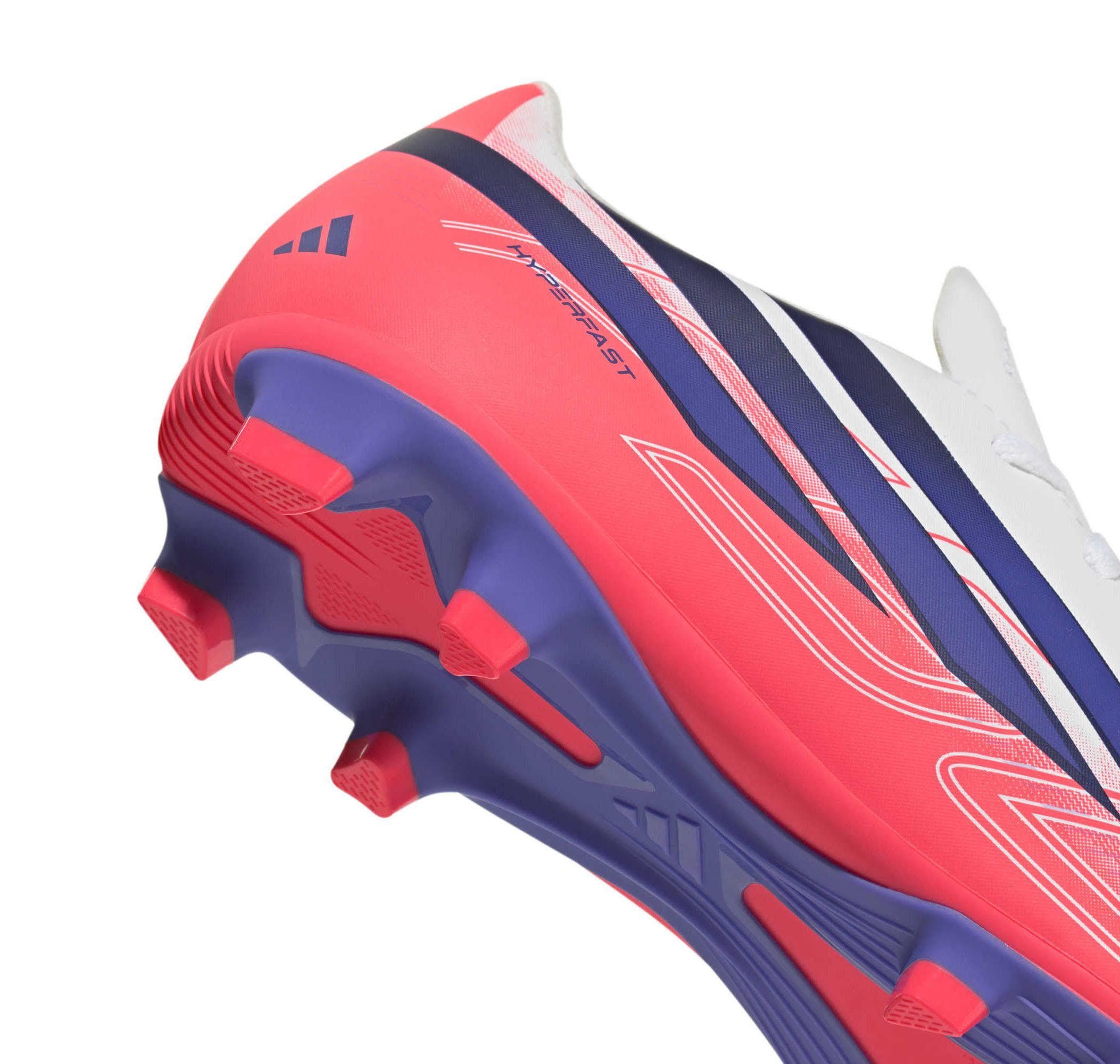 adidas adidas F50 Hyperfast Club Fg-Mg J Çocuk Spor Ayakkabı Beyaz - 6