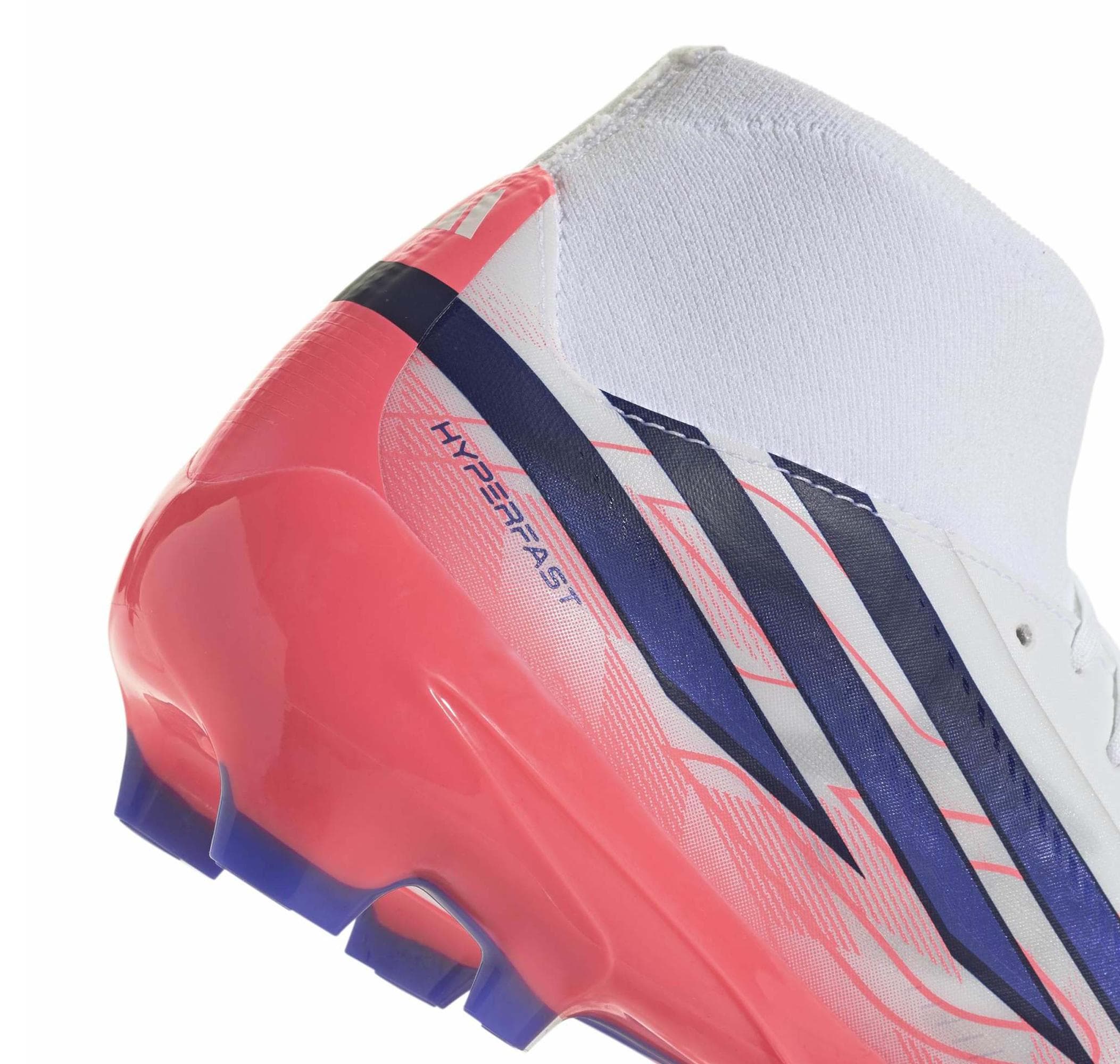 adidas adidas F50 Hyperfast League Mıd Fg Çocuk Spor Ayakkabı Beyaz - 6
