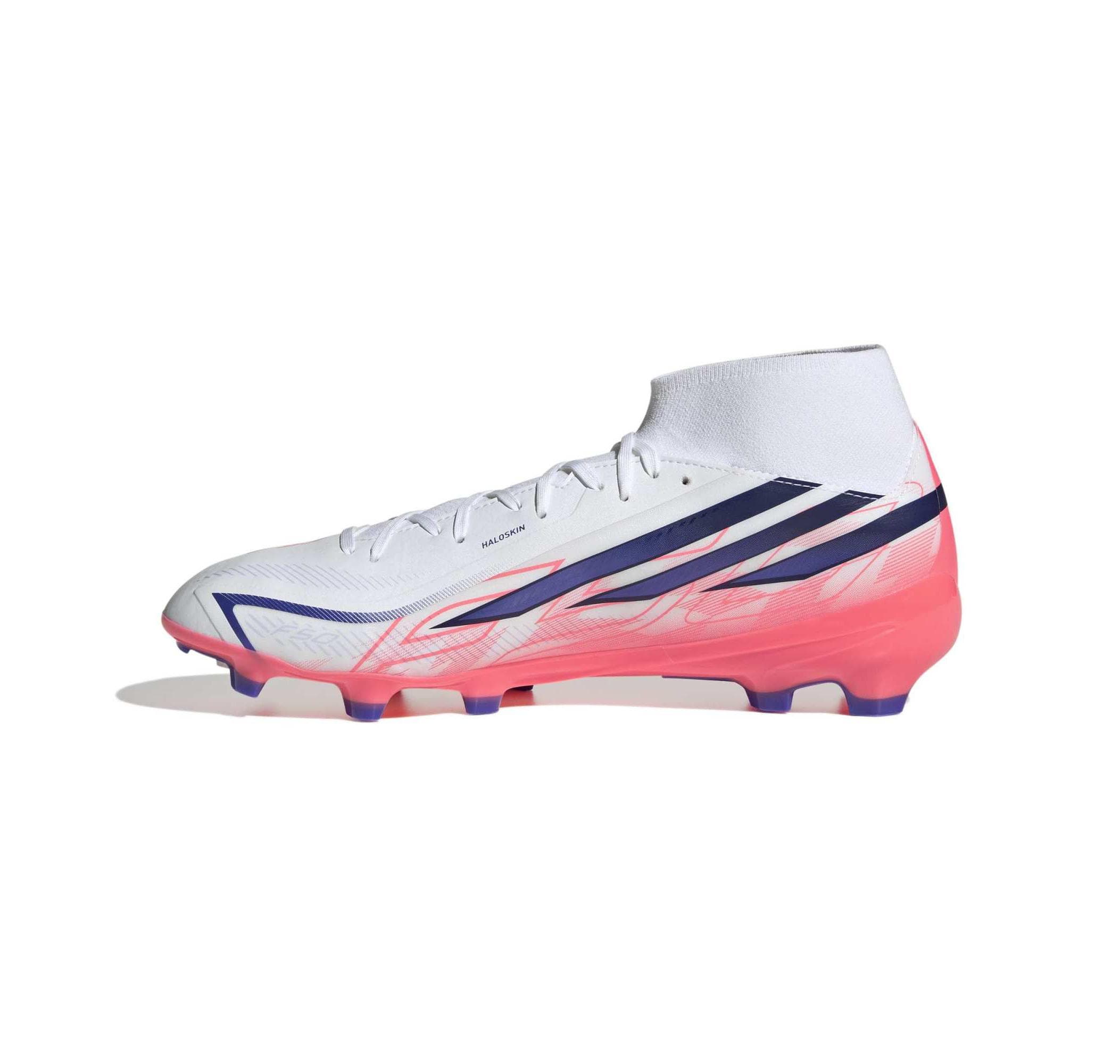 adidas adidas F50 Hyperfast League Mıd Fg Erkek Spor Ayakkabı Beyaz - 5