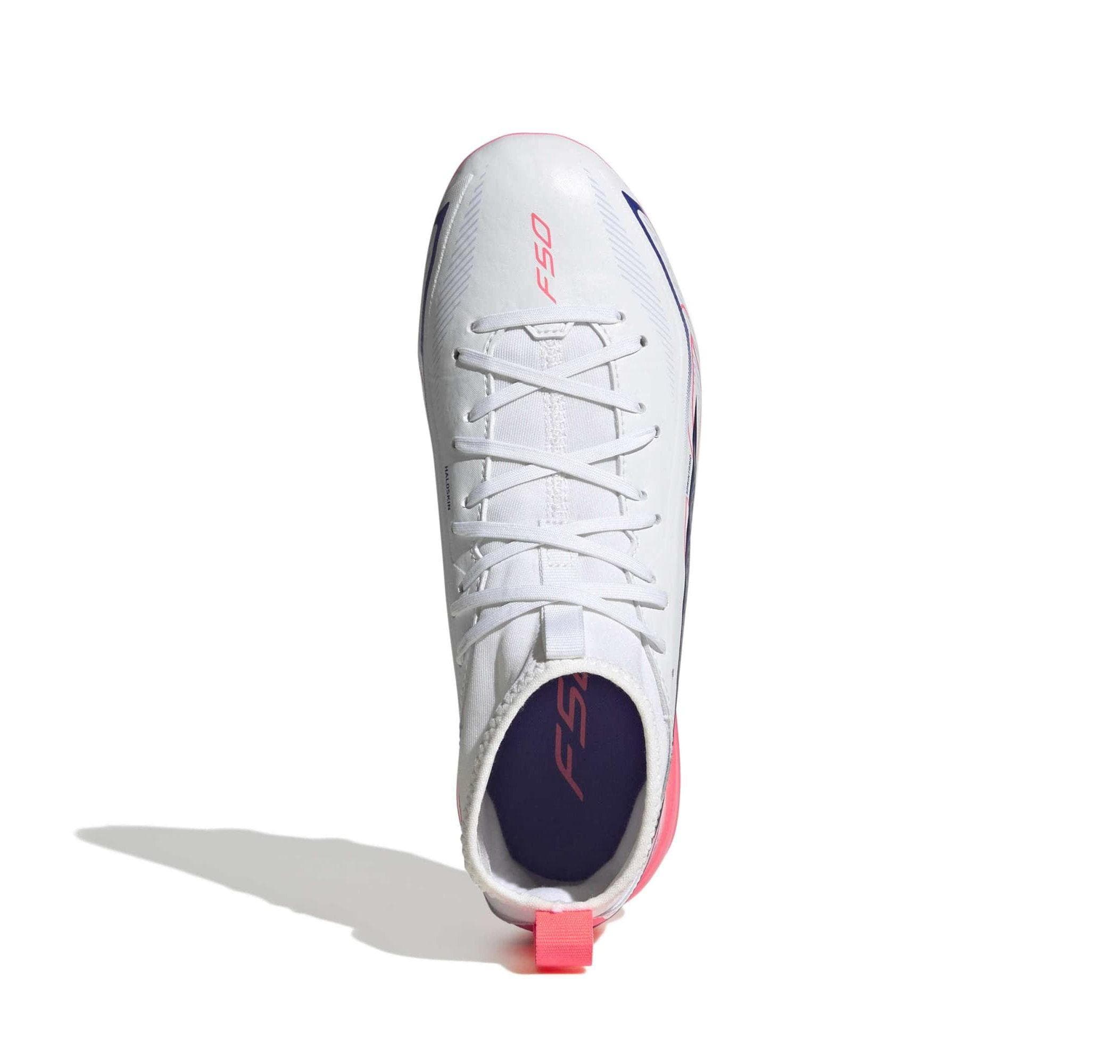 adidas adidas F50 Hyperfast League Mıd Fg J Çocuk Spor Ayakkabı Beyaz - 3