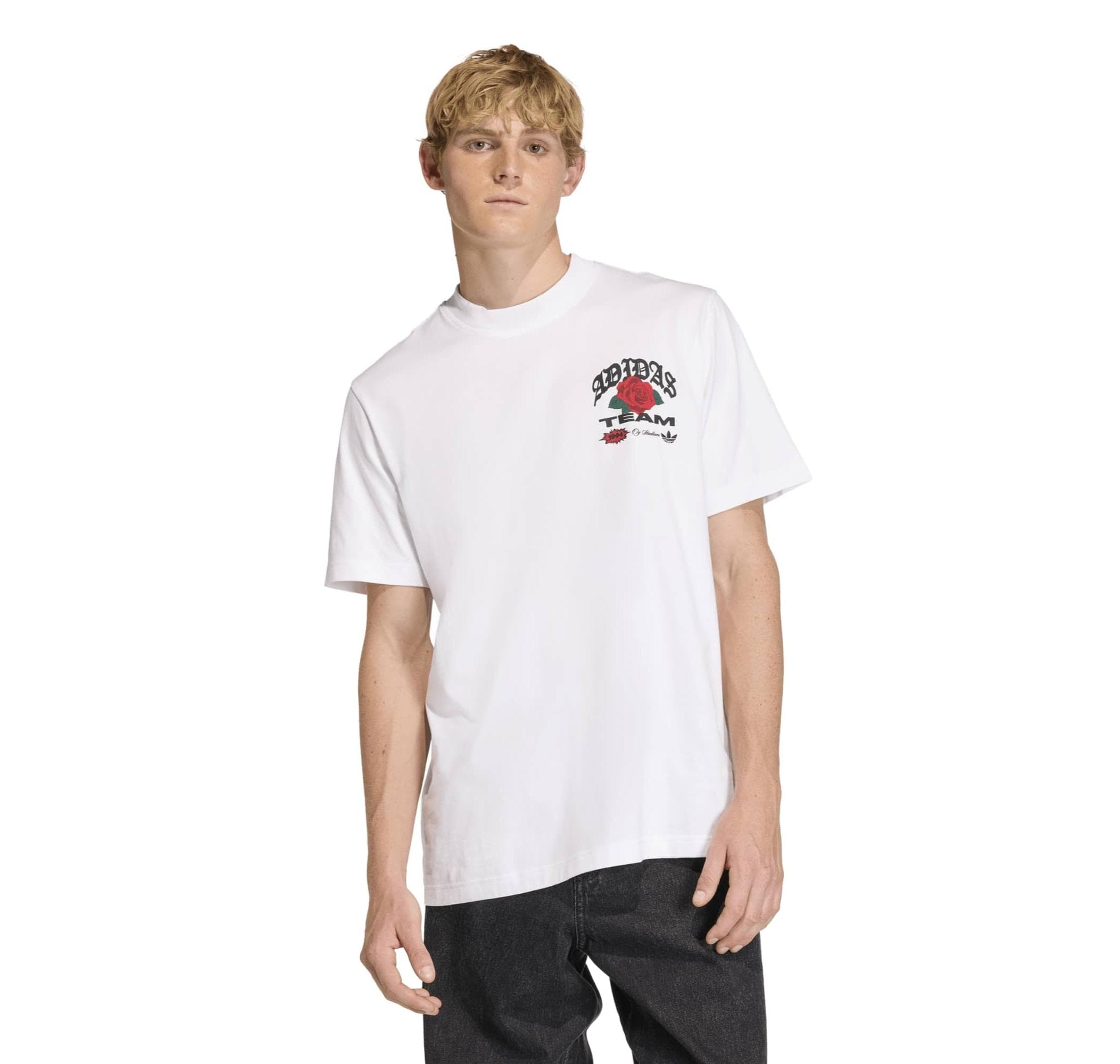 adidas adidas Gfx T Erkek T-Shirt Beyaz