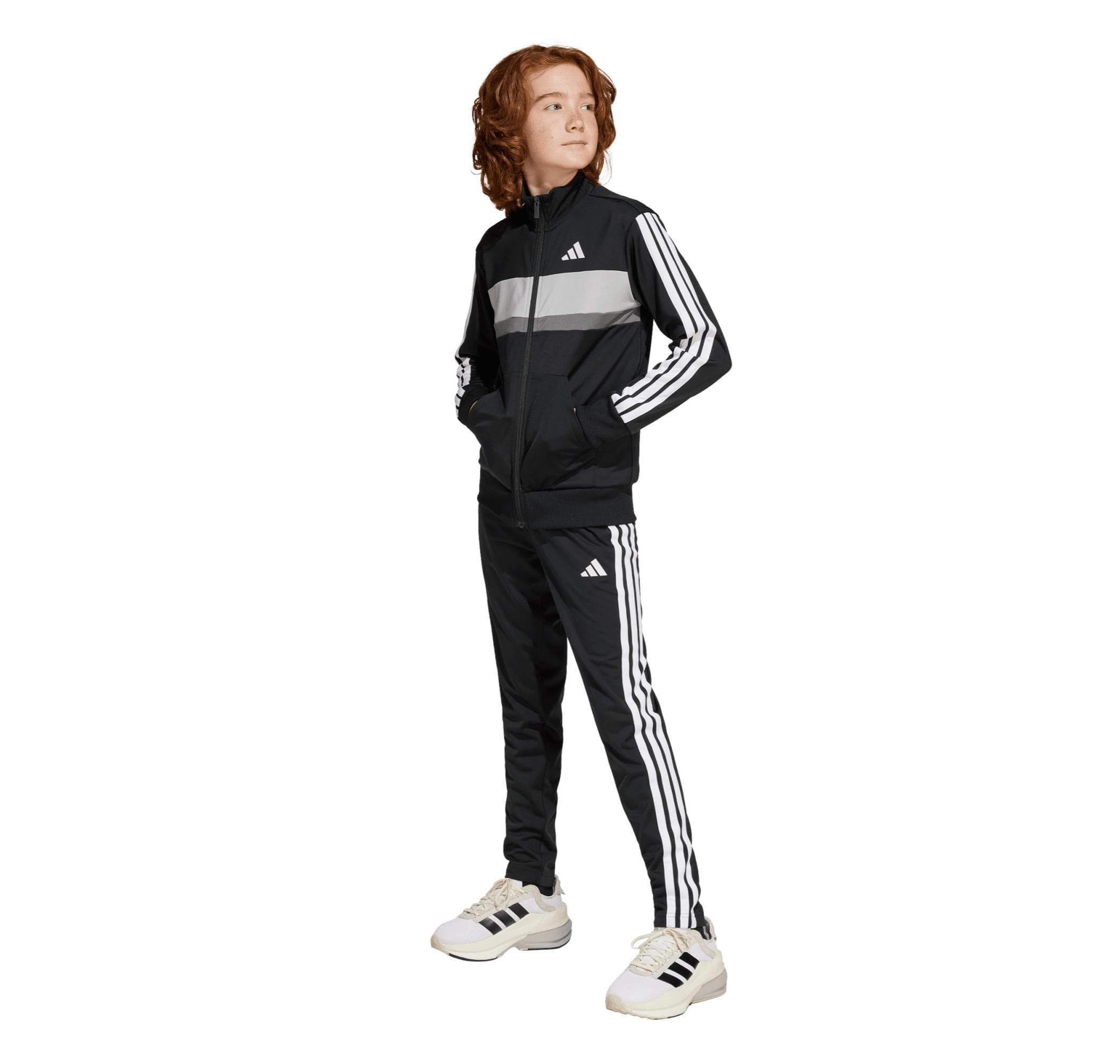 adidas adidas J 3S Tıberıo Ts Çocuk Eşofman Takımı Siyah - 3