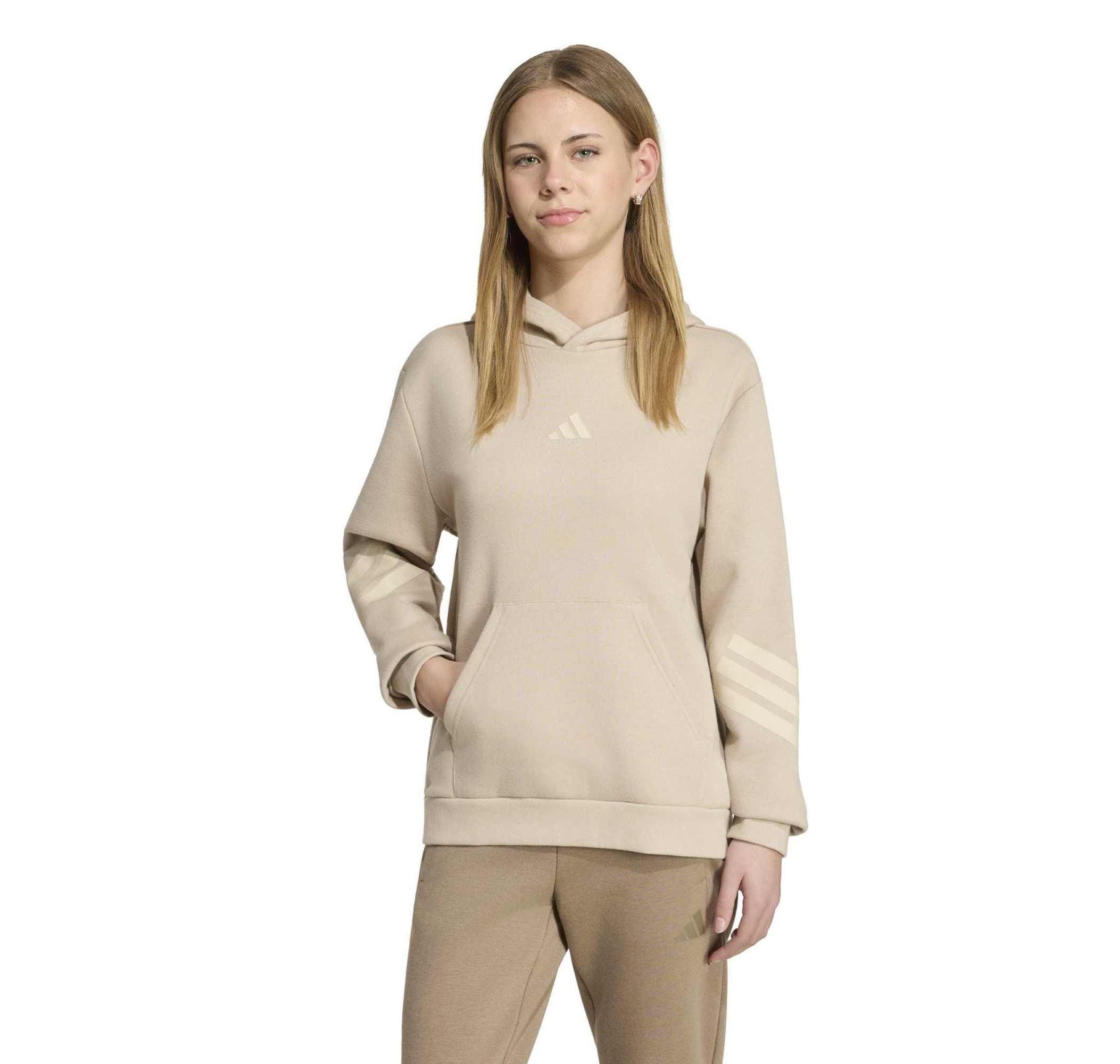 adidas adidas J Fı 3S Hd Çocuk Sweatshirt Bej