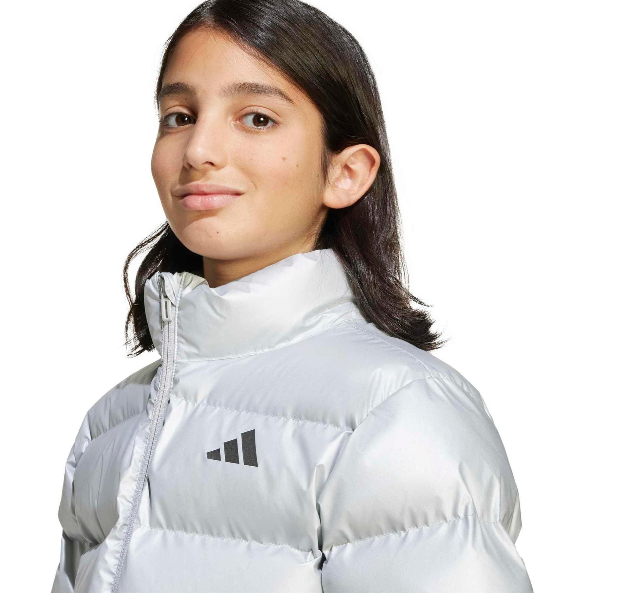 adidas adidas J Sd Glam Jkt Çocuk Mont Gri - 4