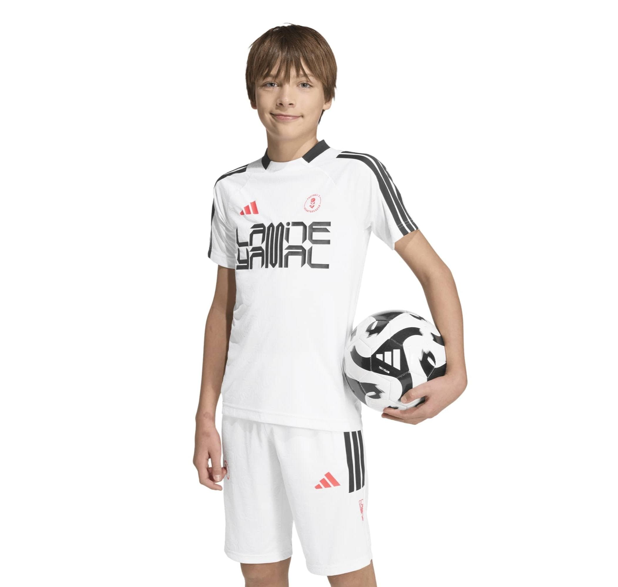 adidas adidas Lamine Yamal Hot Tee Y Çocuk Forması Beyaz - 2