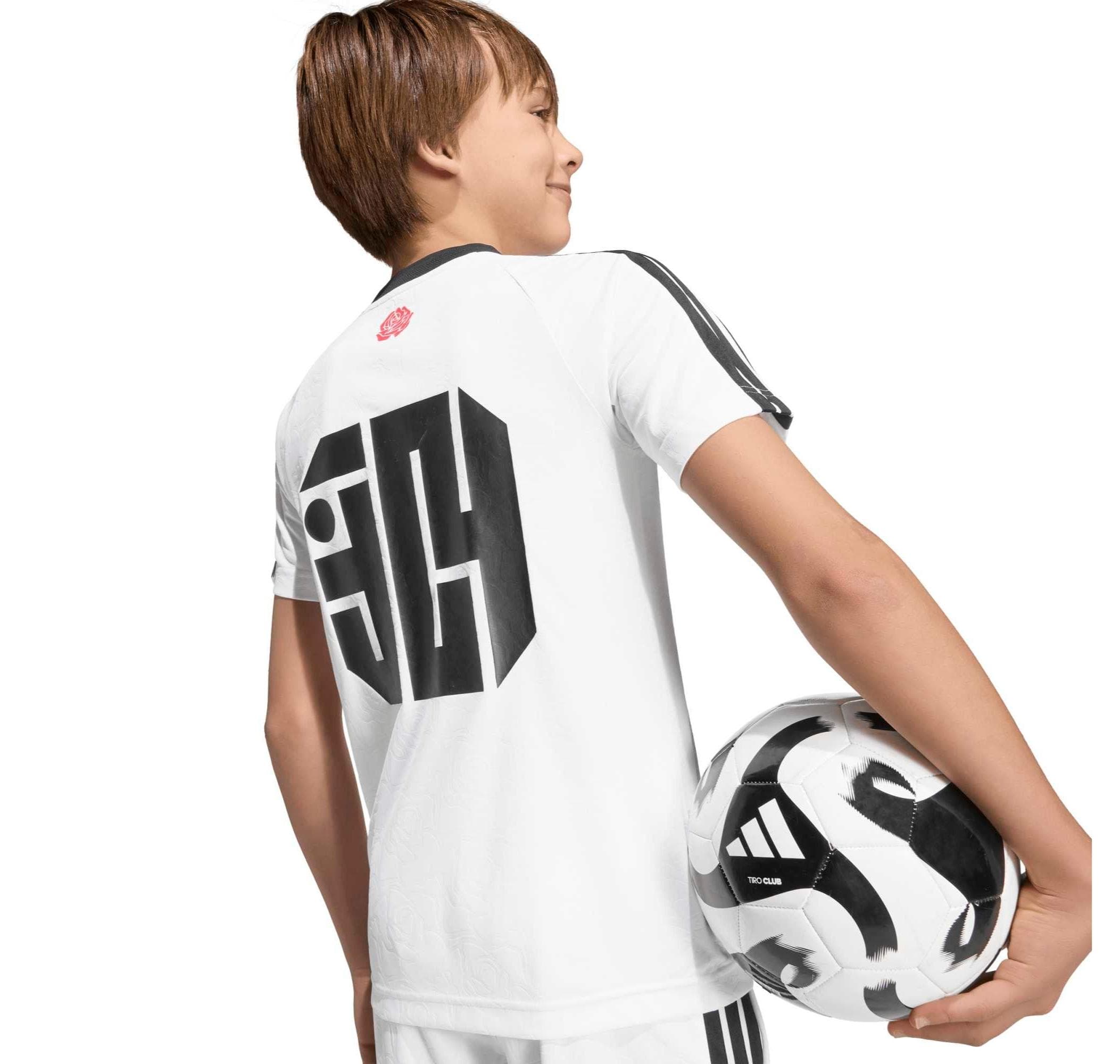 adidas adidas Lamine Yamal Hot Tee Y Çocuk Forması Beyaz - 4