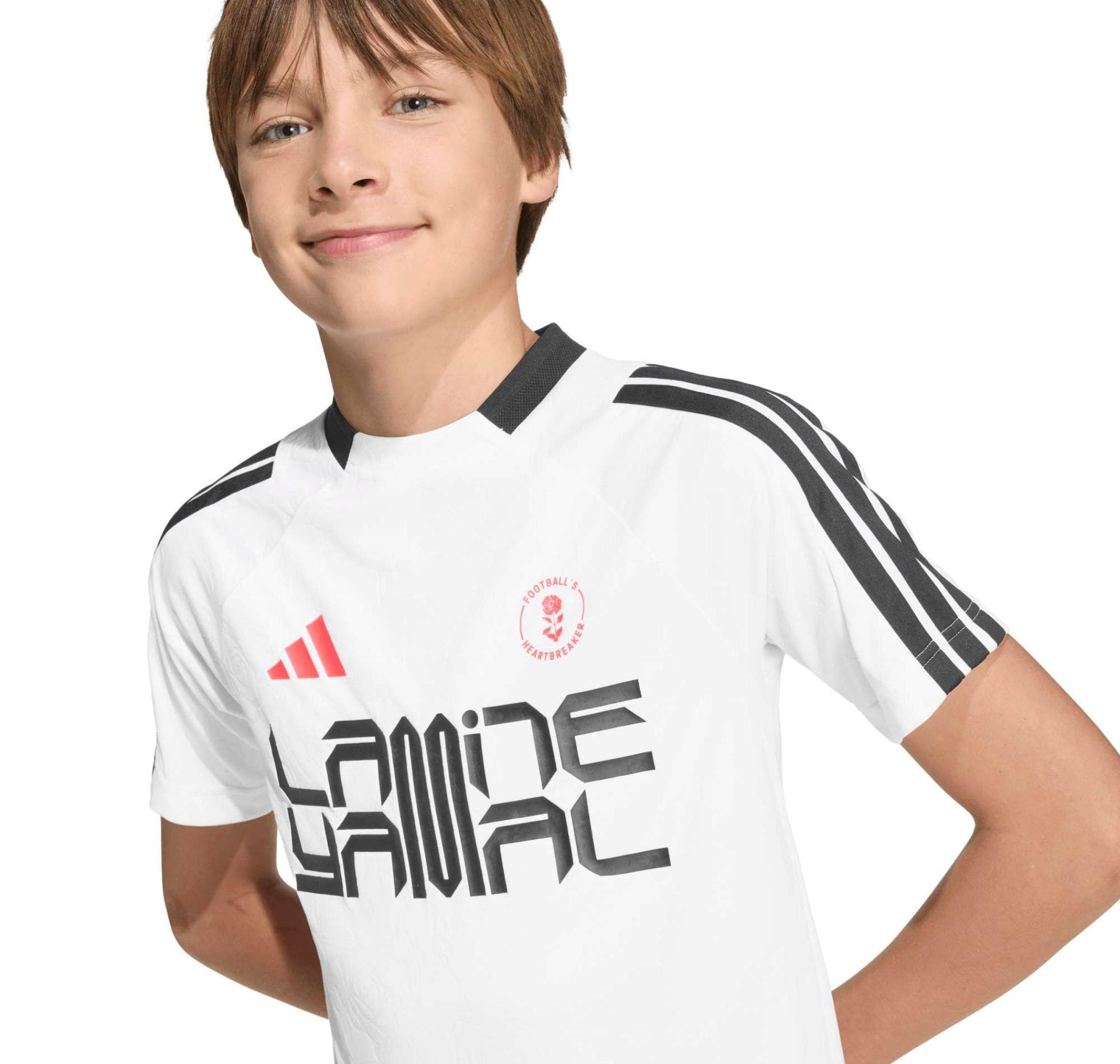 adidas adidas Lamine Yamal Hot Tee Y Çocuk Forması Beyaz - 5