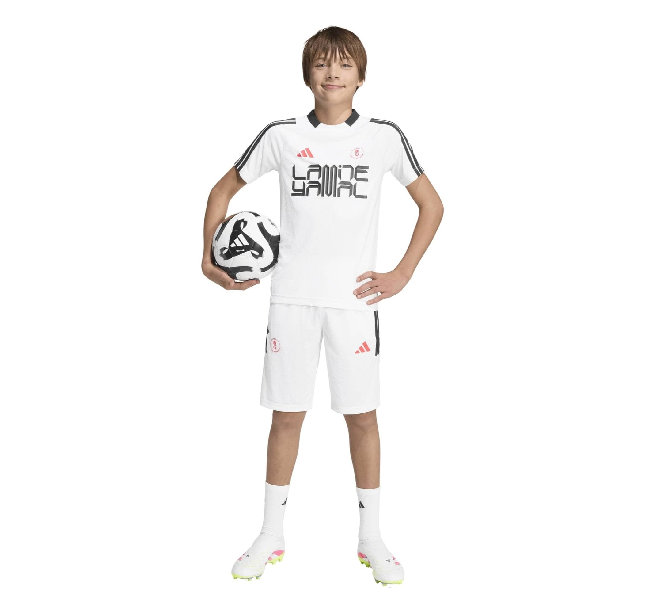 adidas adidas Lamine Yamal Hot Tee Y Çocuk Forması Beyaz - 6