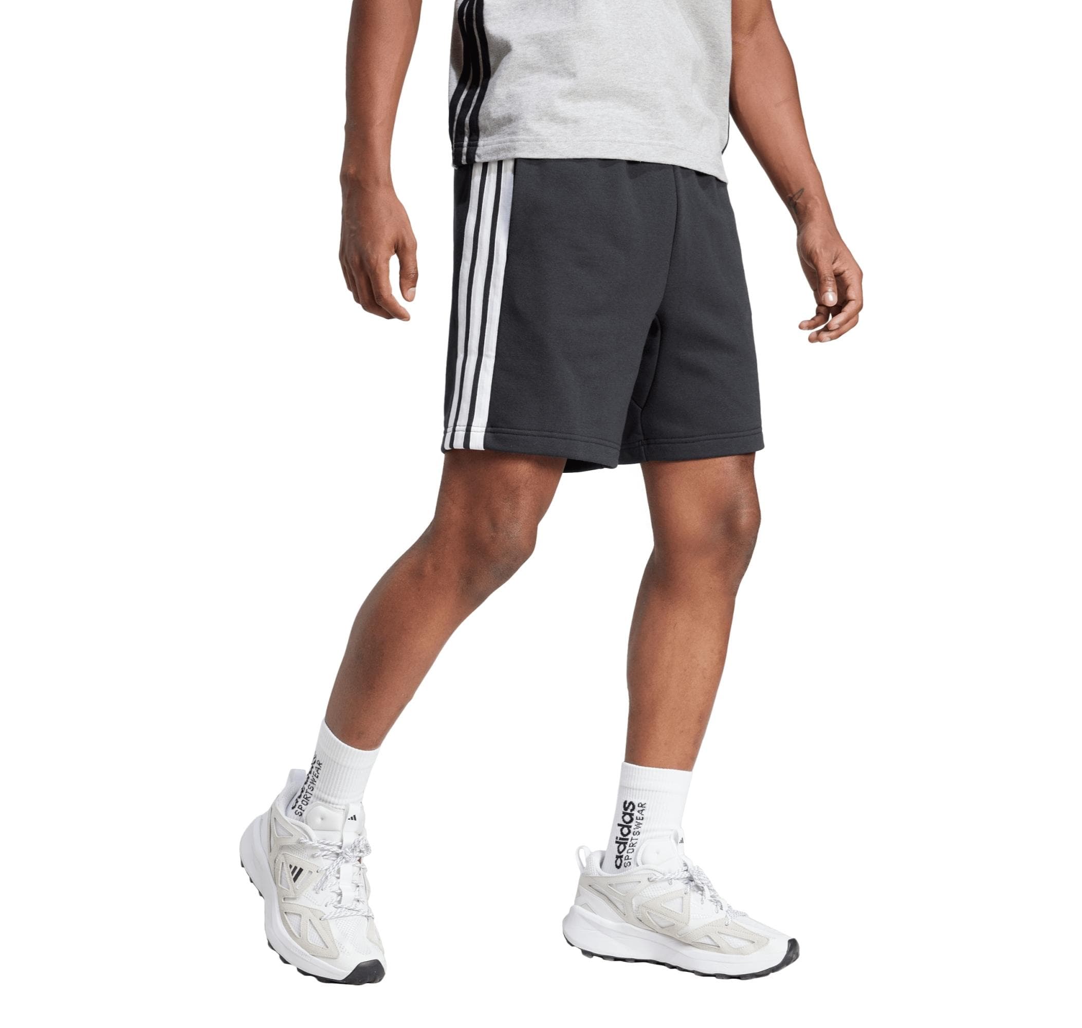 adidas adidas M 3S Ft Sho Erkek Şort Ve Kapri Siyah - 2