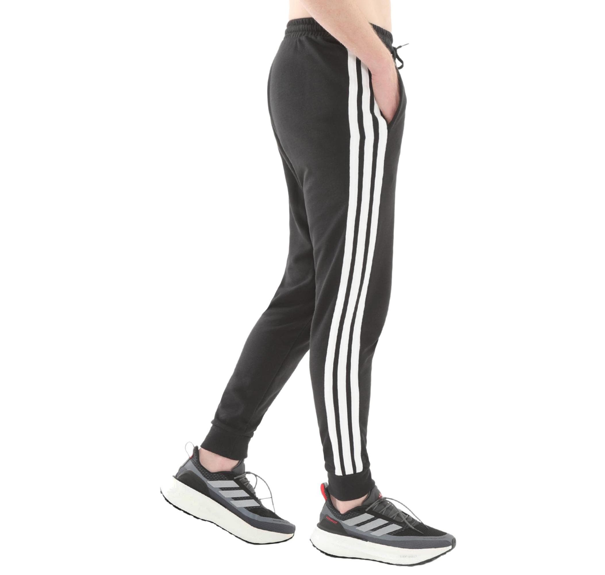 adidas adidas M 3S Ft Tc Pt Erkek Eşofman Altı Siyah - 5