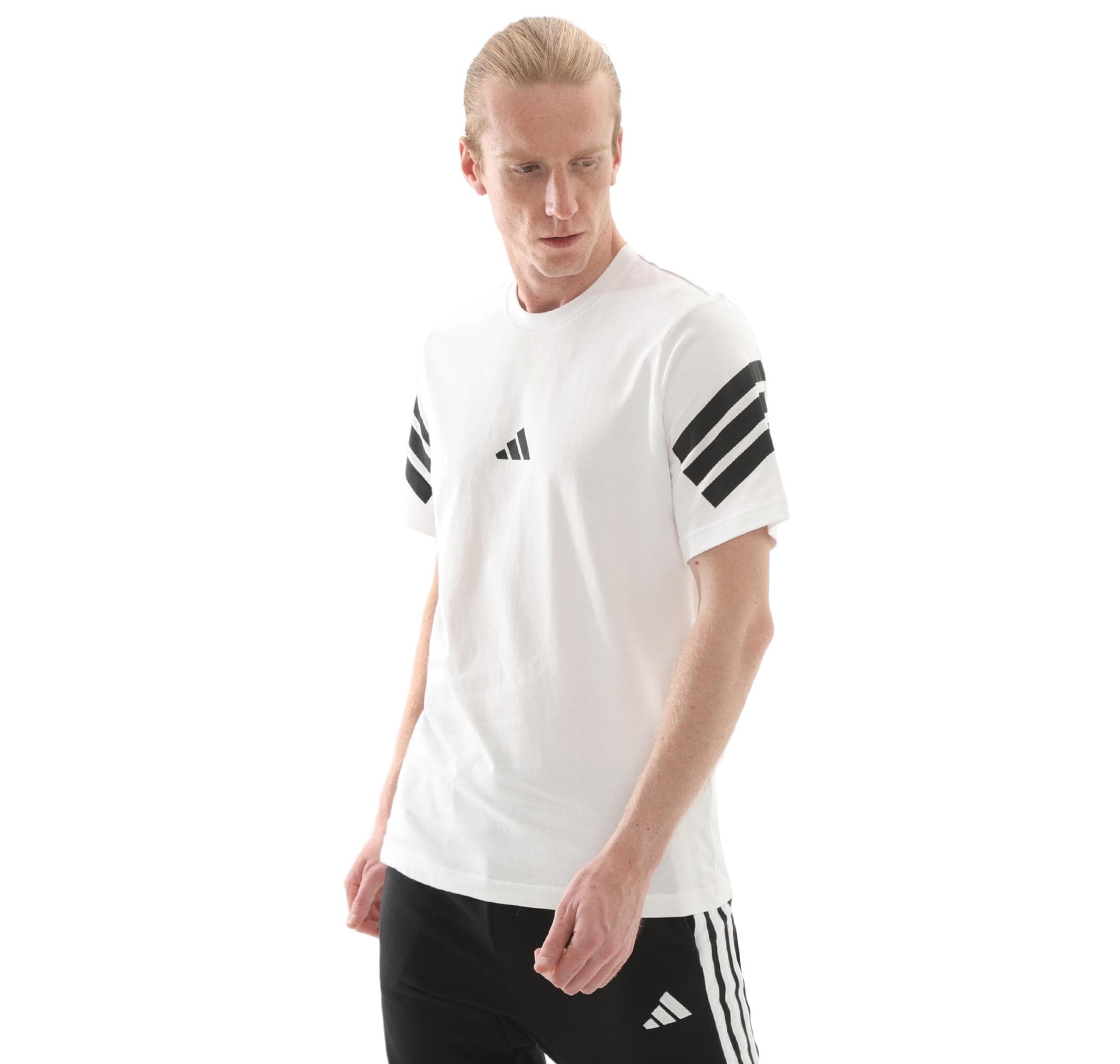 adidas adidas M Fı 3S Reg T Erkek T-Shirt Beyaz - 3