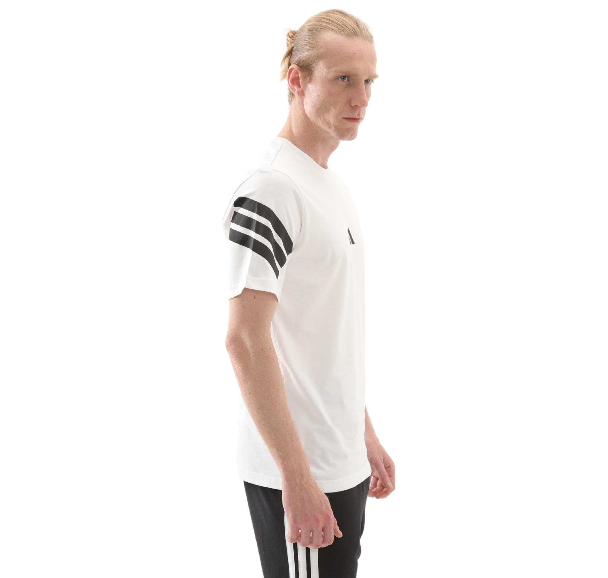 adidas adidas M Fı 3S Reg T Erkek T-Shirt Beyaz - 5