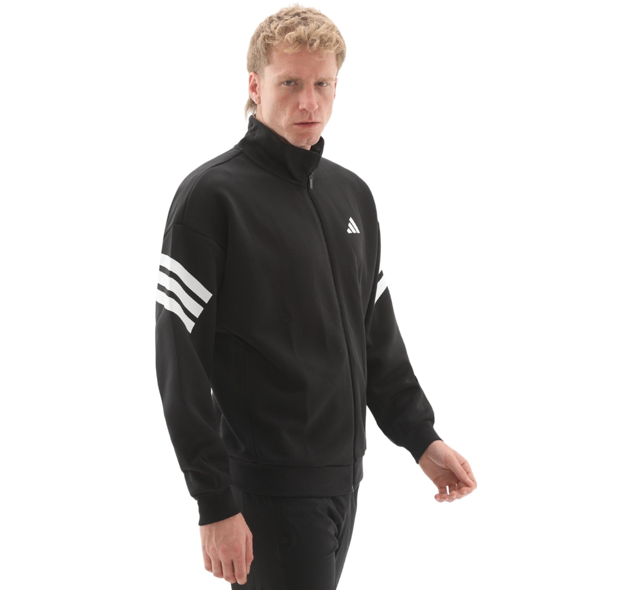 adidas adidas M Fı 3S Tt Erkek Ceket Siyah - 3