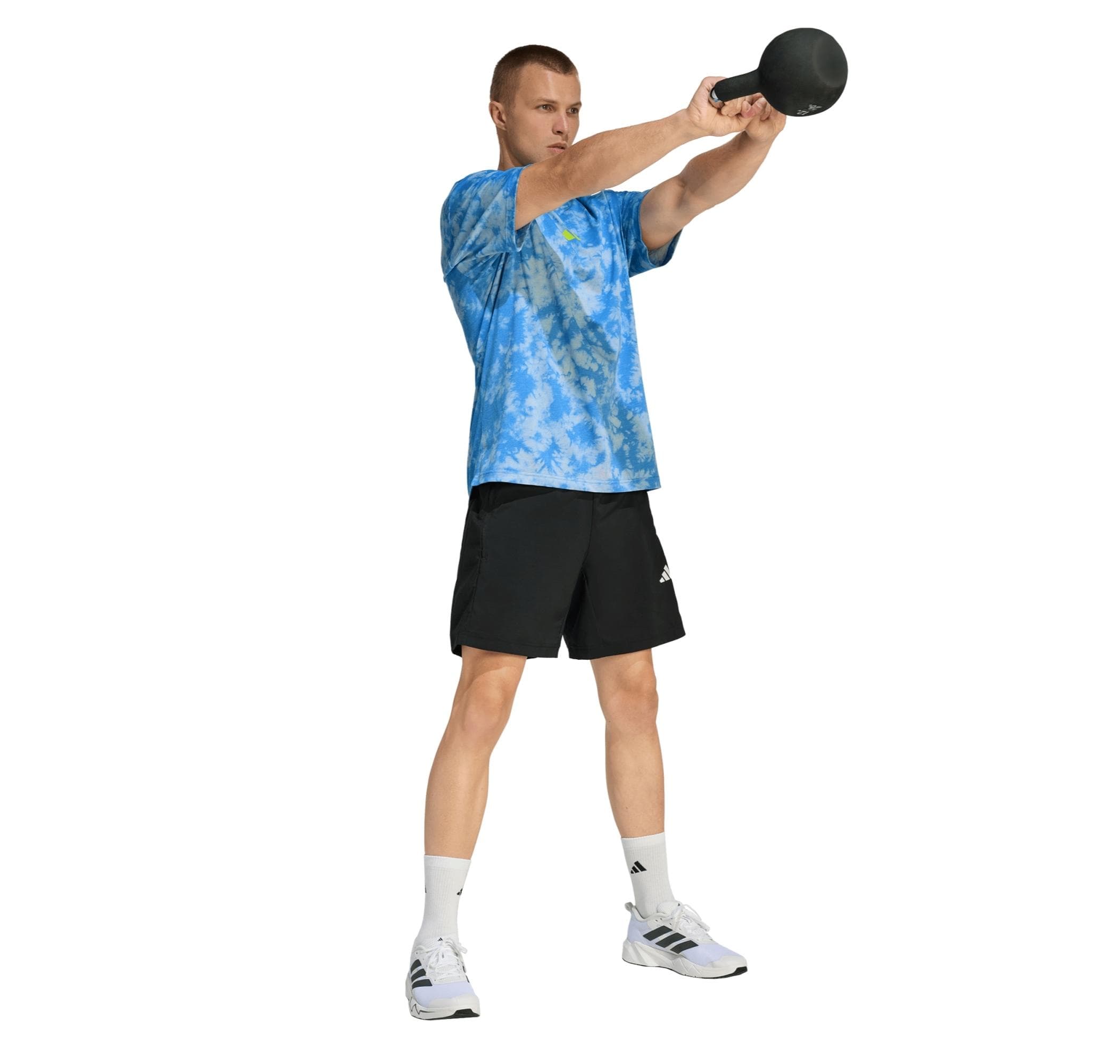 adidas adidas M Fun Traın G T Erkek T-Shirt Mavi - 5