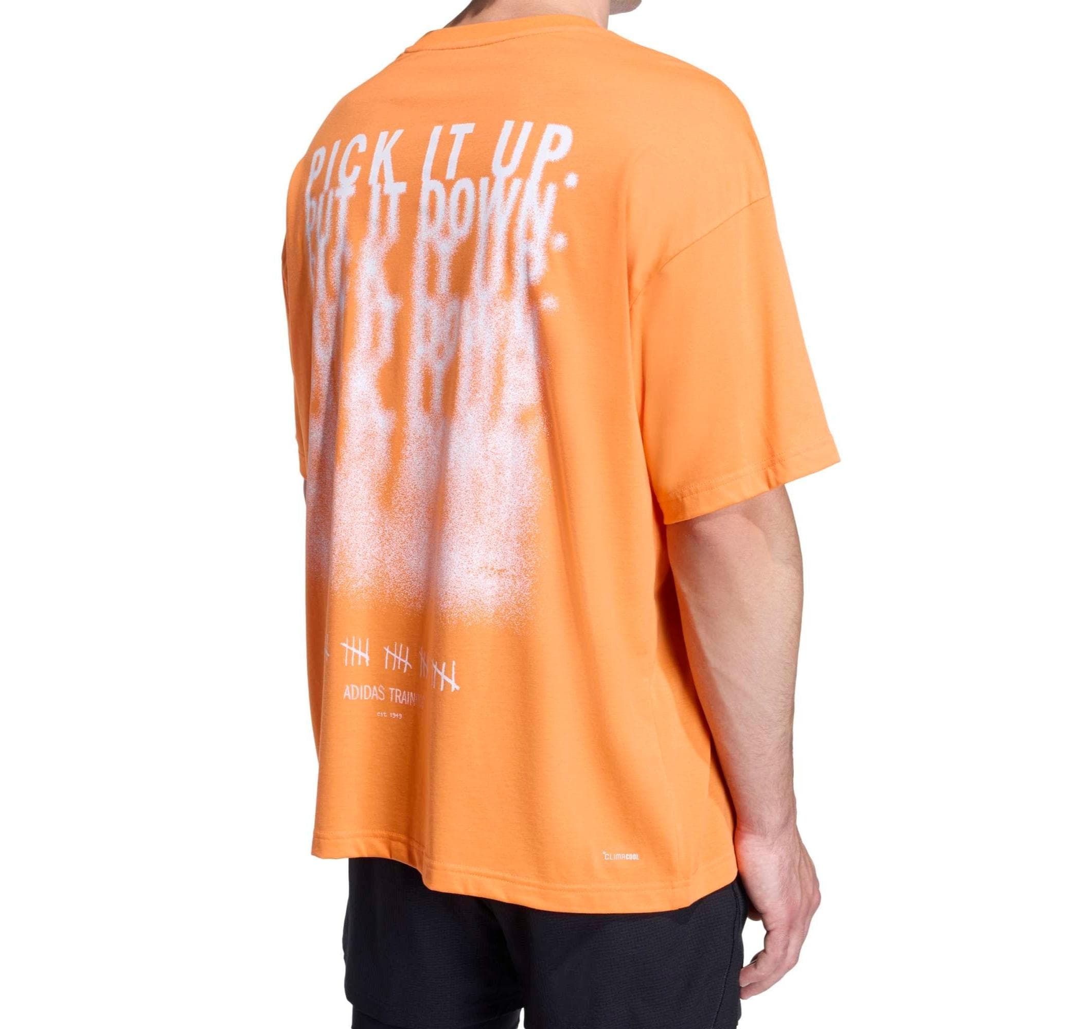 adidas adidas M Primelift G T Erkek T-Shirt Turuncu - 4