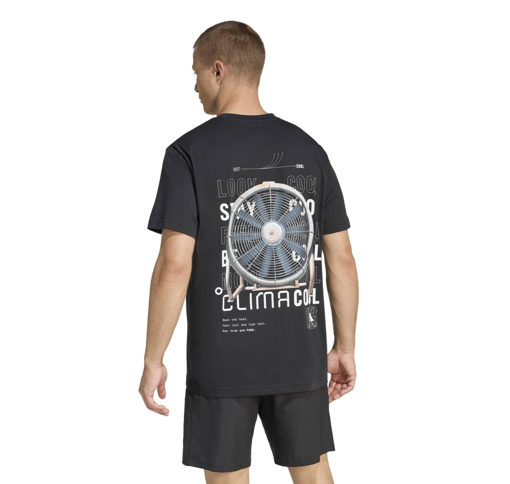 adidas adidas M Tech G T Erkek T-Shirt Siyah - 2