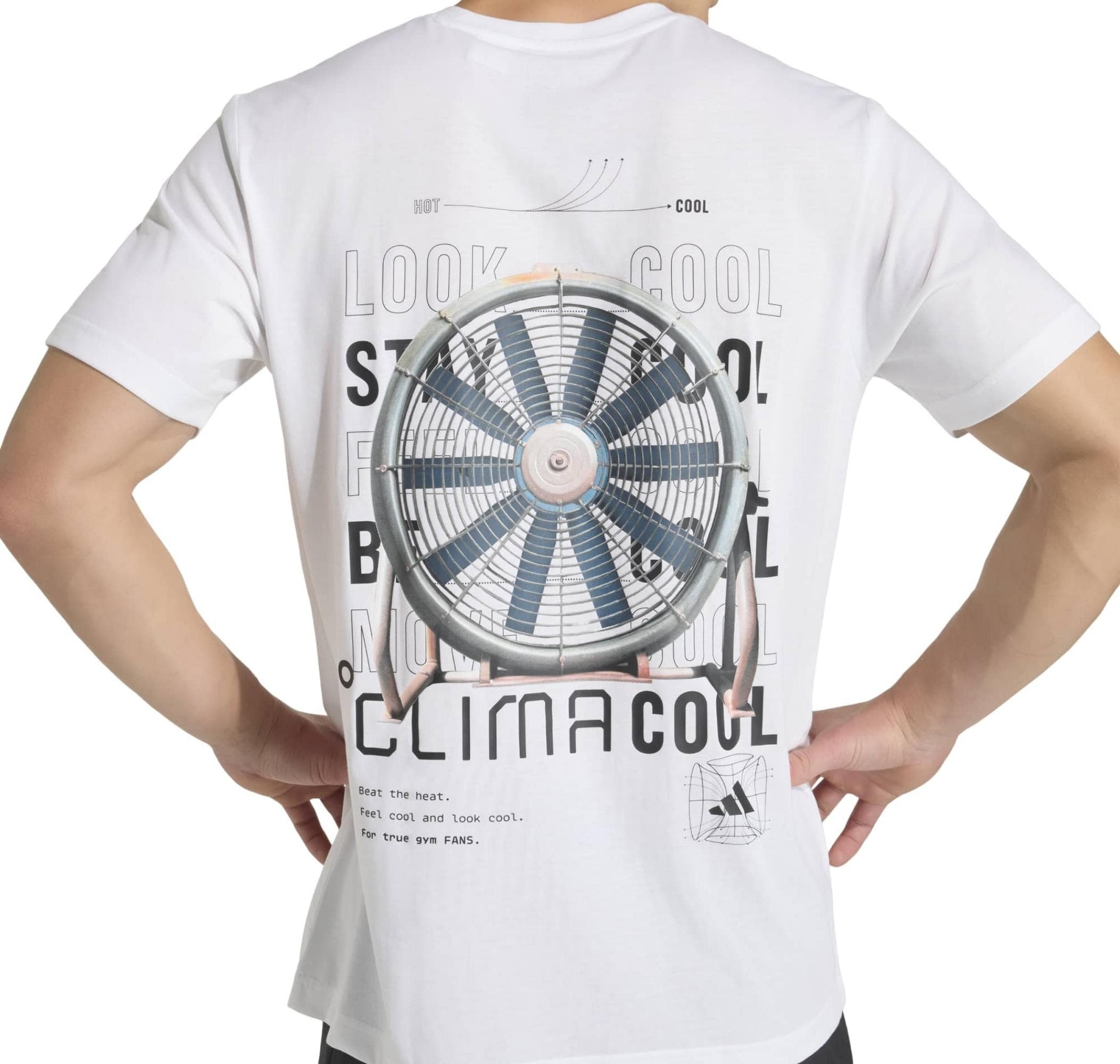 adidas adidas M Tech G T Erkek T-Shirt Beyaz - 4