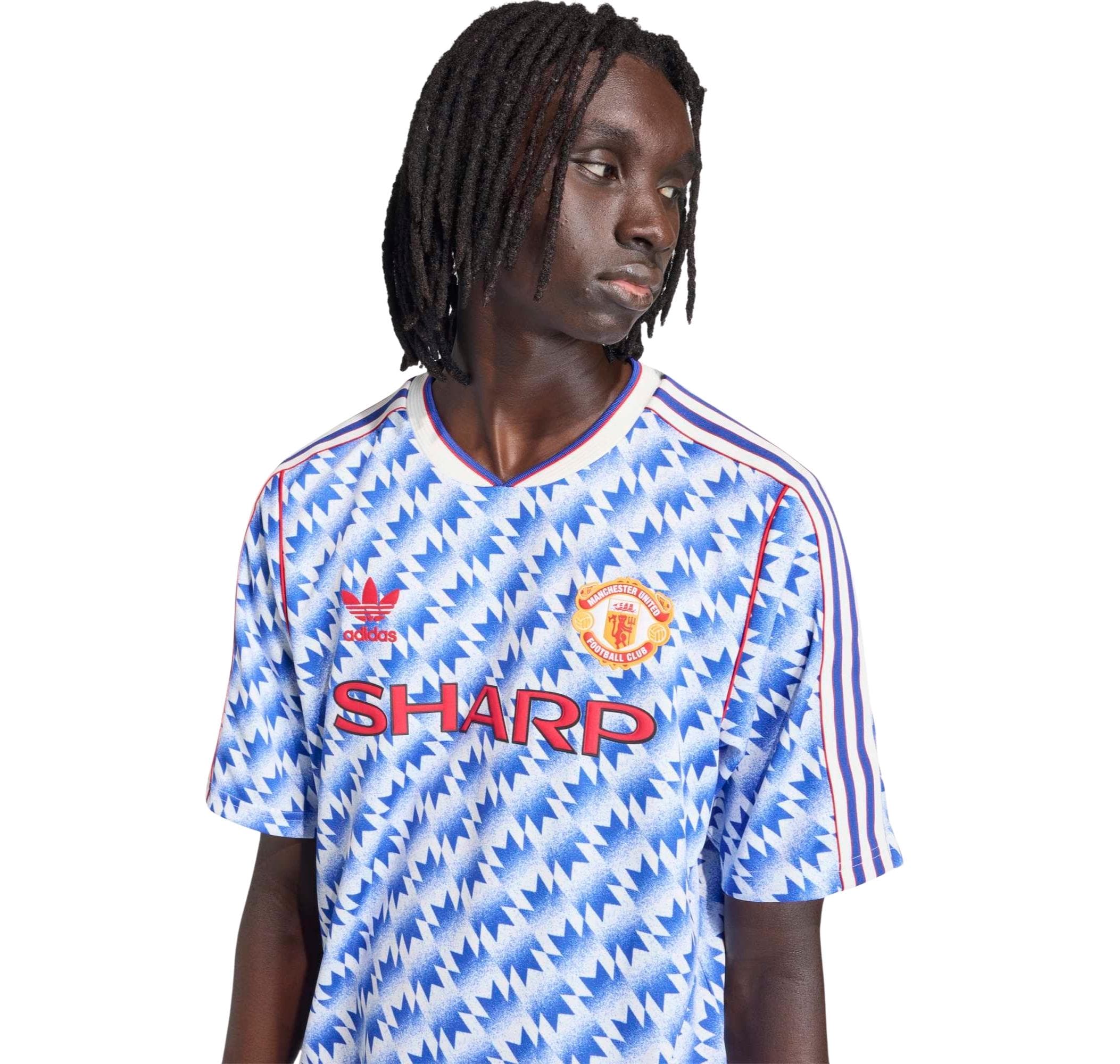 adidas adidas Manchester United A Jsy 90 Erkek Forması Turkuaz - 3