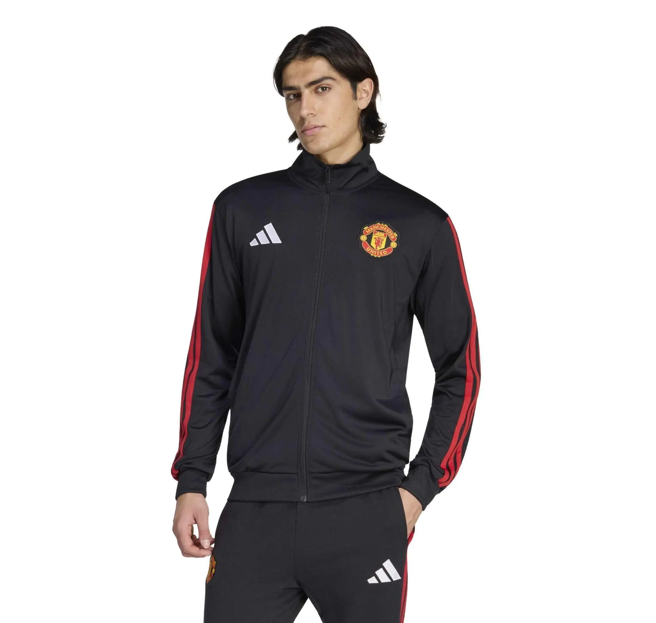 adidas adidas Manchester United Dna Tt Erkek Ceket Siyah