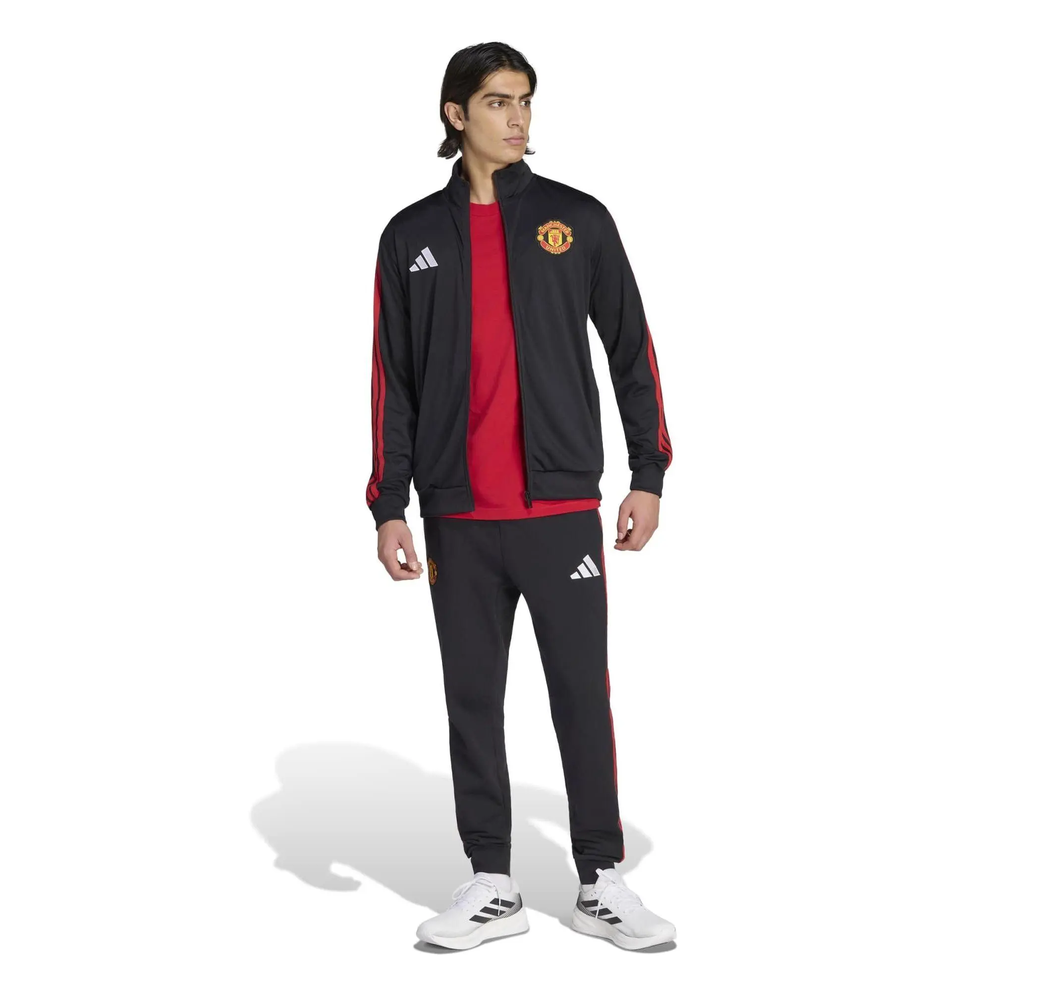 adidas adidas Manchester United Dna Tt Erkek Ceket Siyah - 5