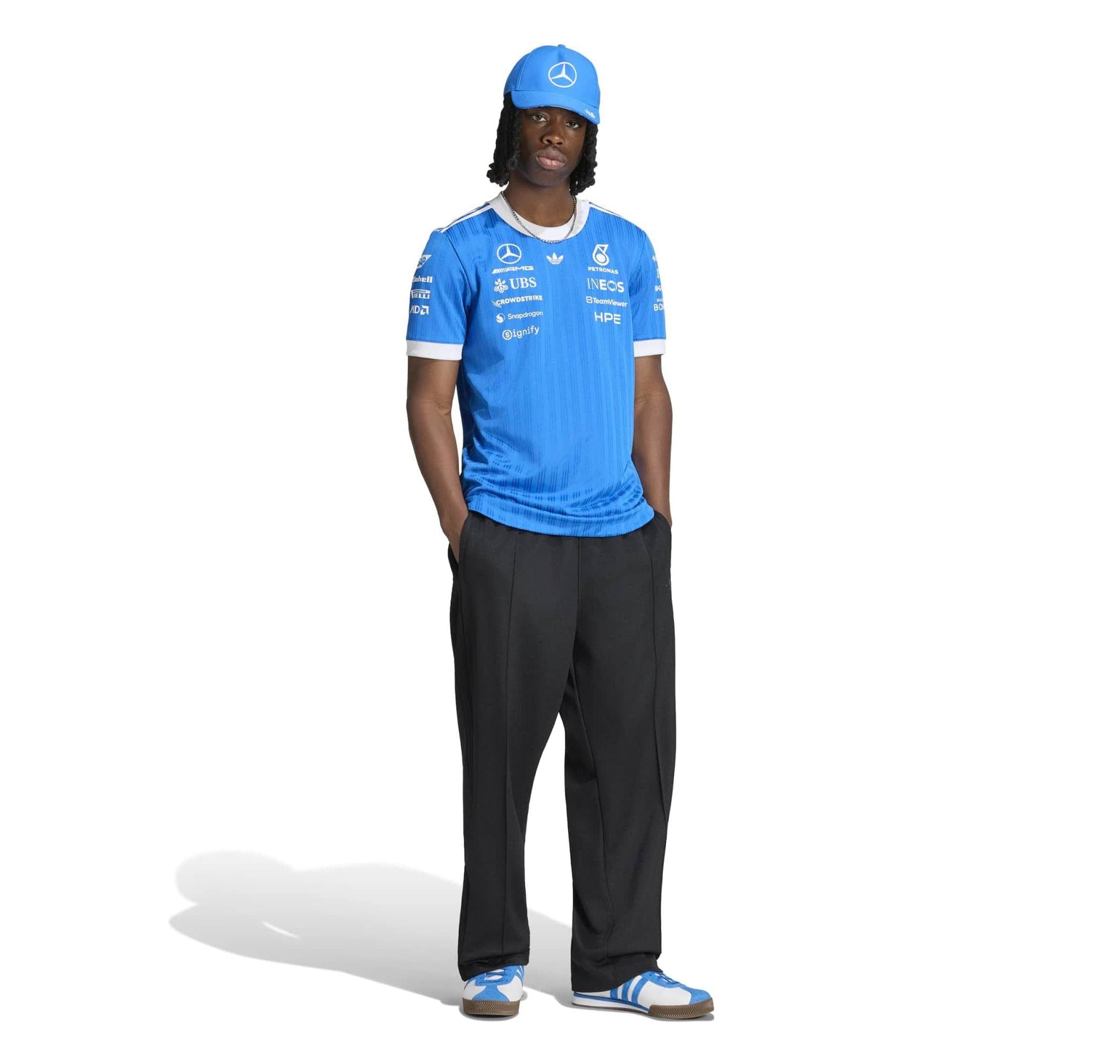 adidas adidas Mercedes - Amg Petronas Formula 1 Team Erkek T-Shirt Mavi - 3
