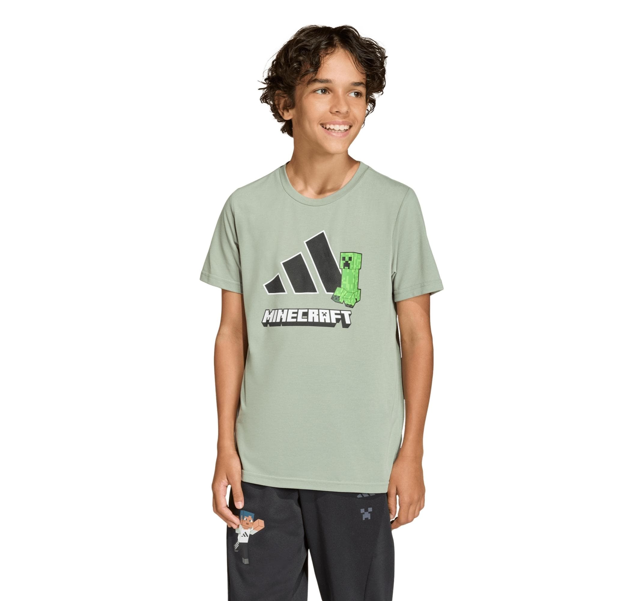 adidas adidas Minecraft Tee Çocuk T-Shirt Yeşil - 2