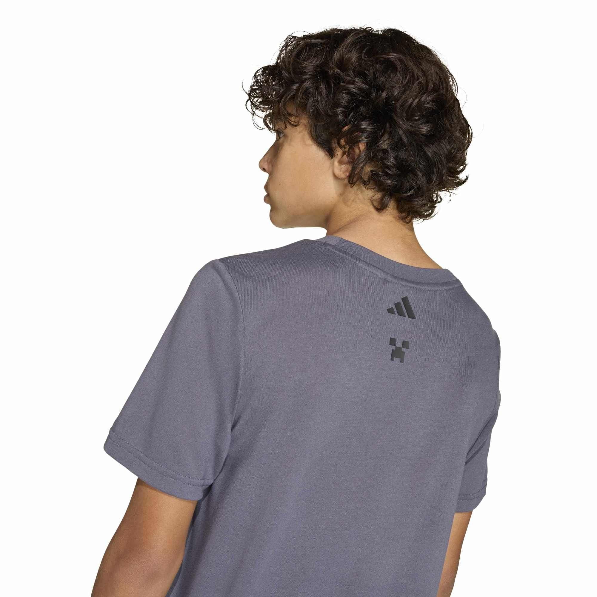 adidas adidas Minecraft Tee Çocuk T-Shirt Antrasit - 4