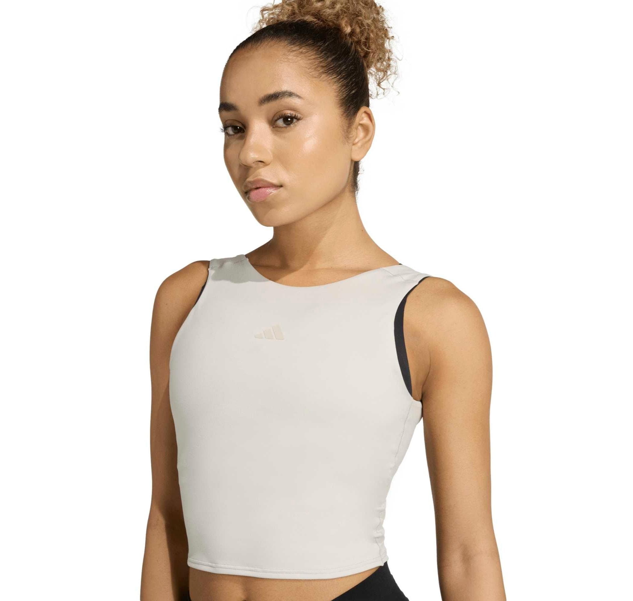 adidas adidas Motıon Tnk Kadın T-Shirt Bej - 3