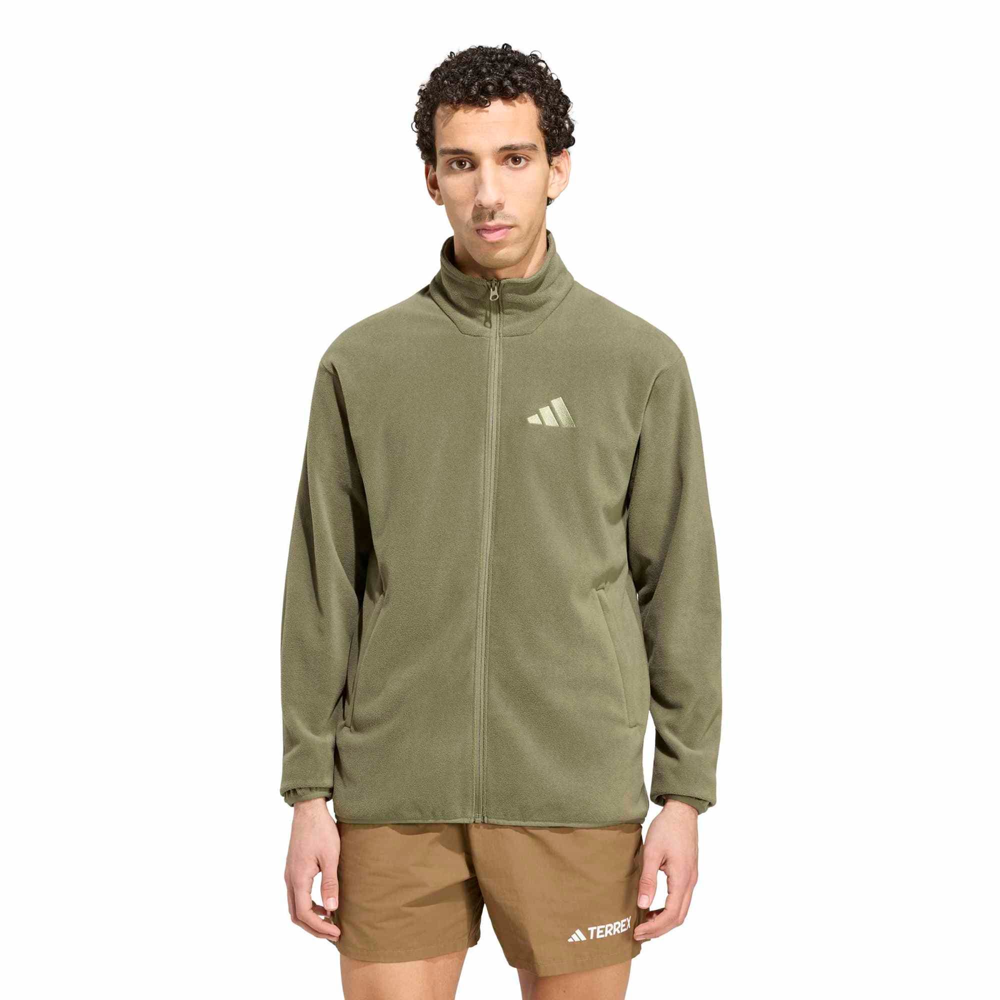 adidas adidas Mt Ess Fz Fl Erkek Ceket Yeşil