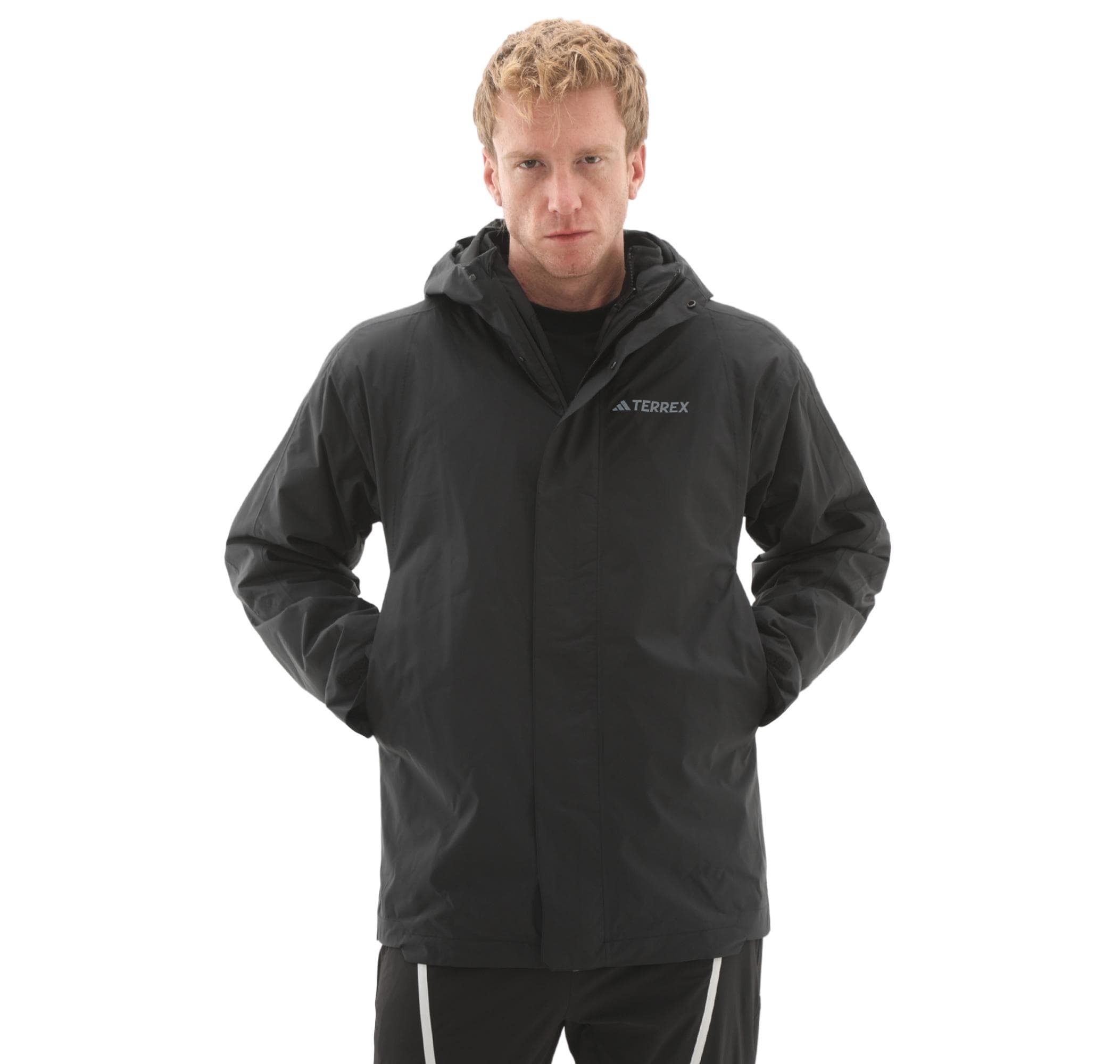 adidas adidas Mt Flc 3In1 Jkt Erkek Mont Siyah - 2