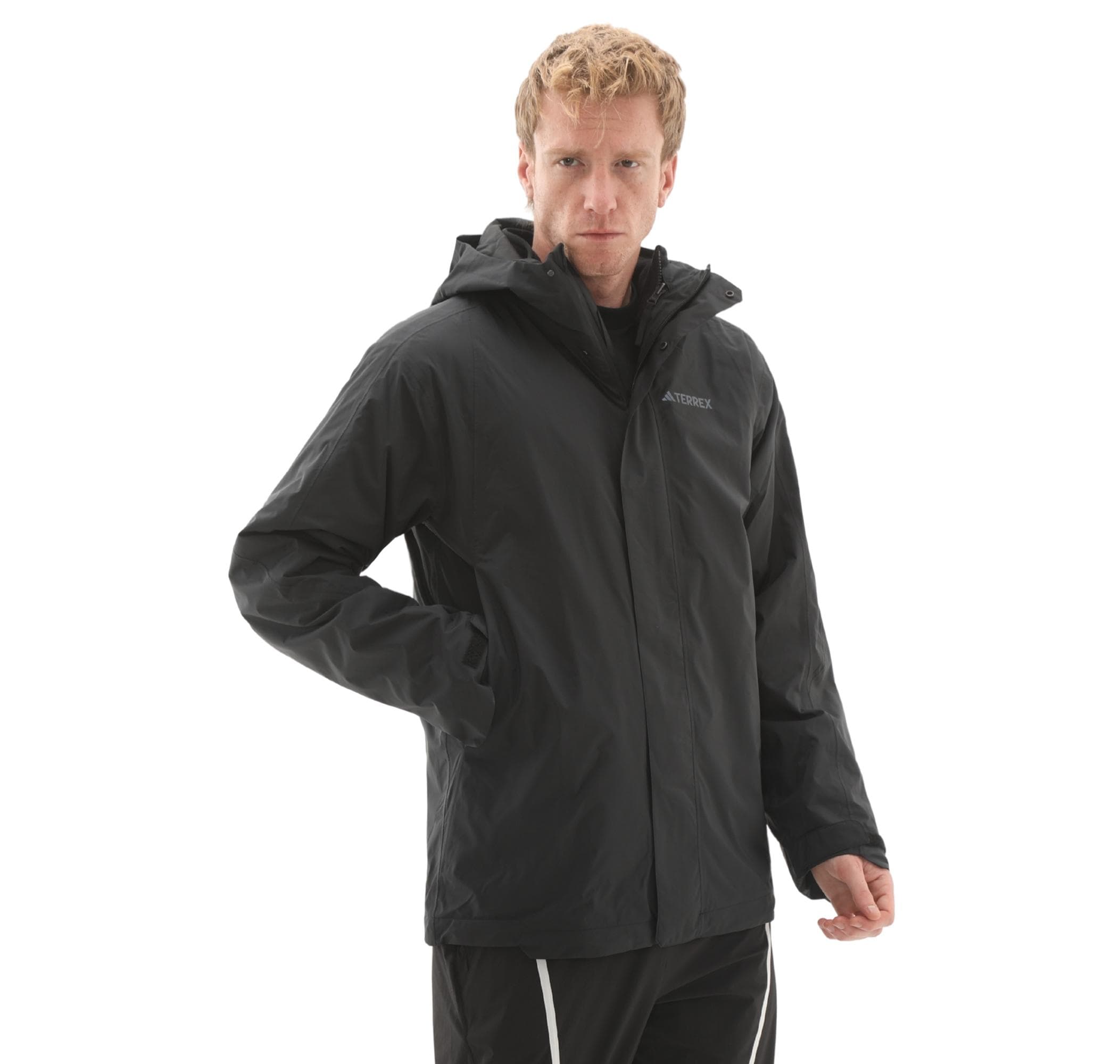 adidas adidas Mt Flc 3In1 Jkt Erkek Mont Siyah - 3