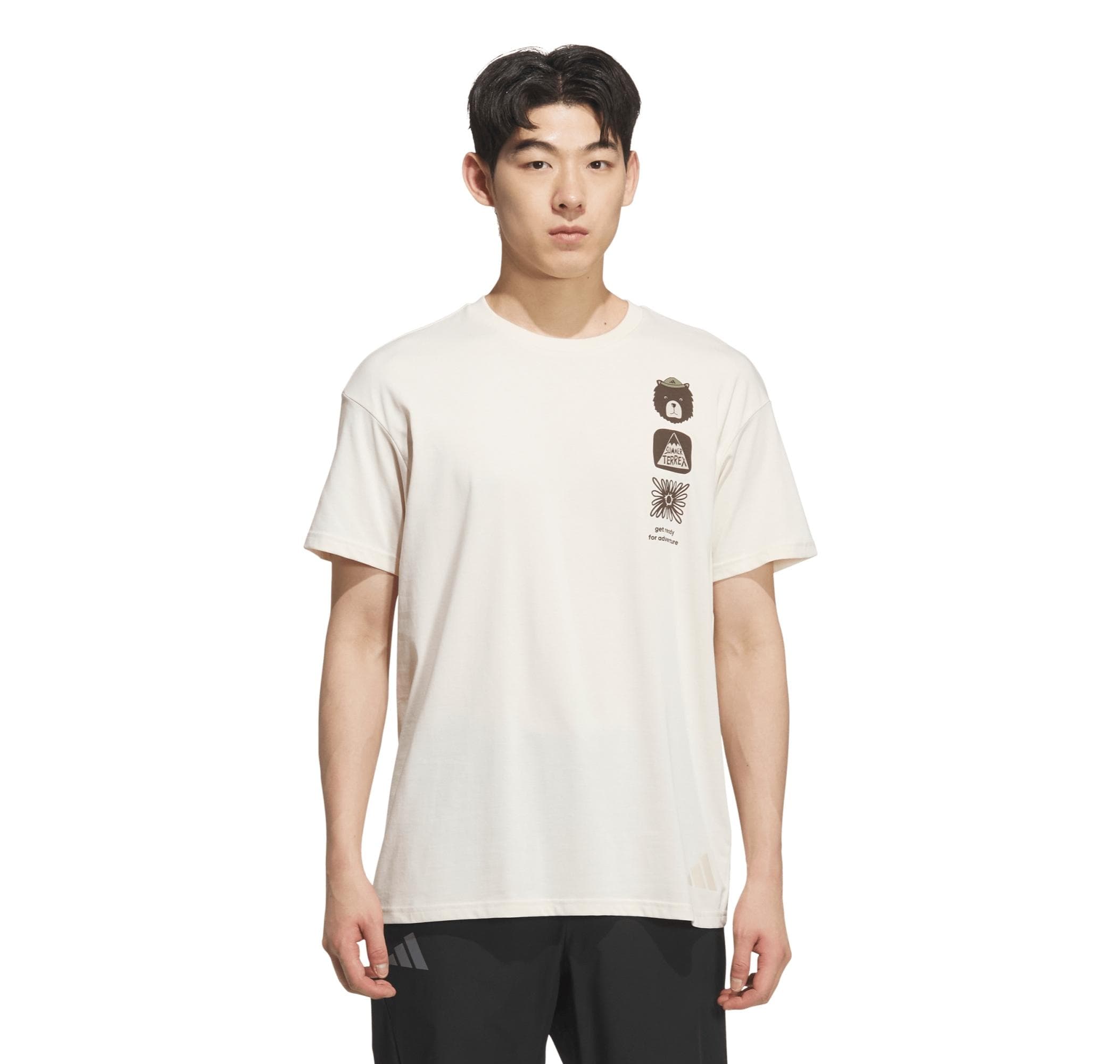 adidas adidas Mt Gfx Tee Erkek T-Shirt Beyaz
