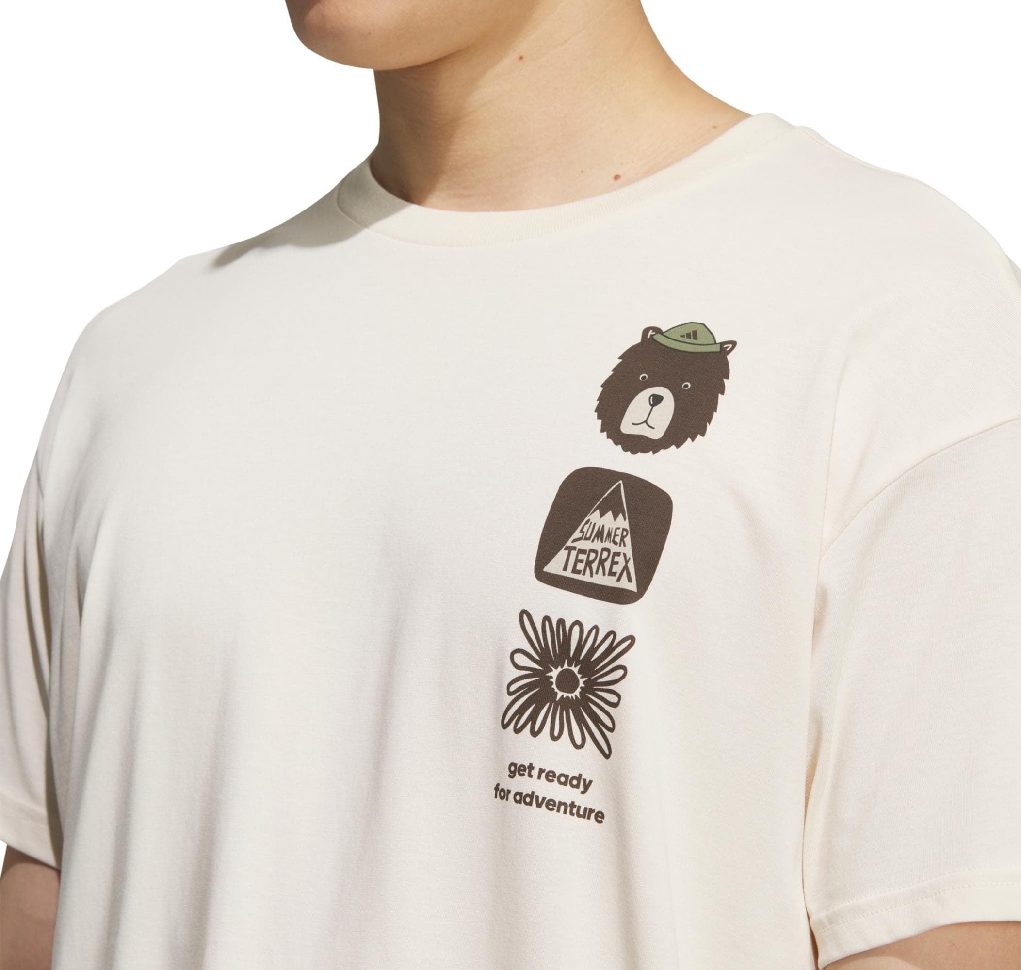 adidas adidas Mt Gfx Tee Erkek T-Shirt Beyaz - 4
