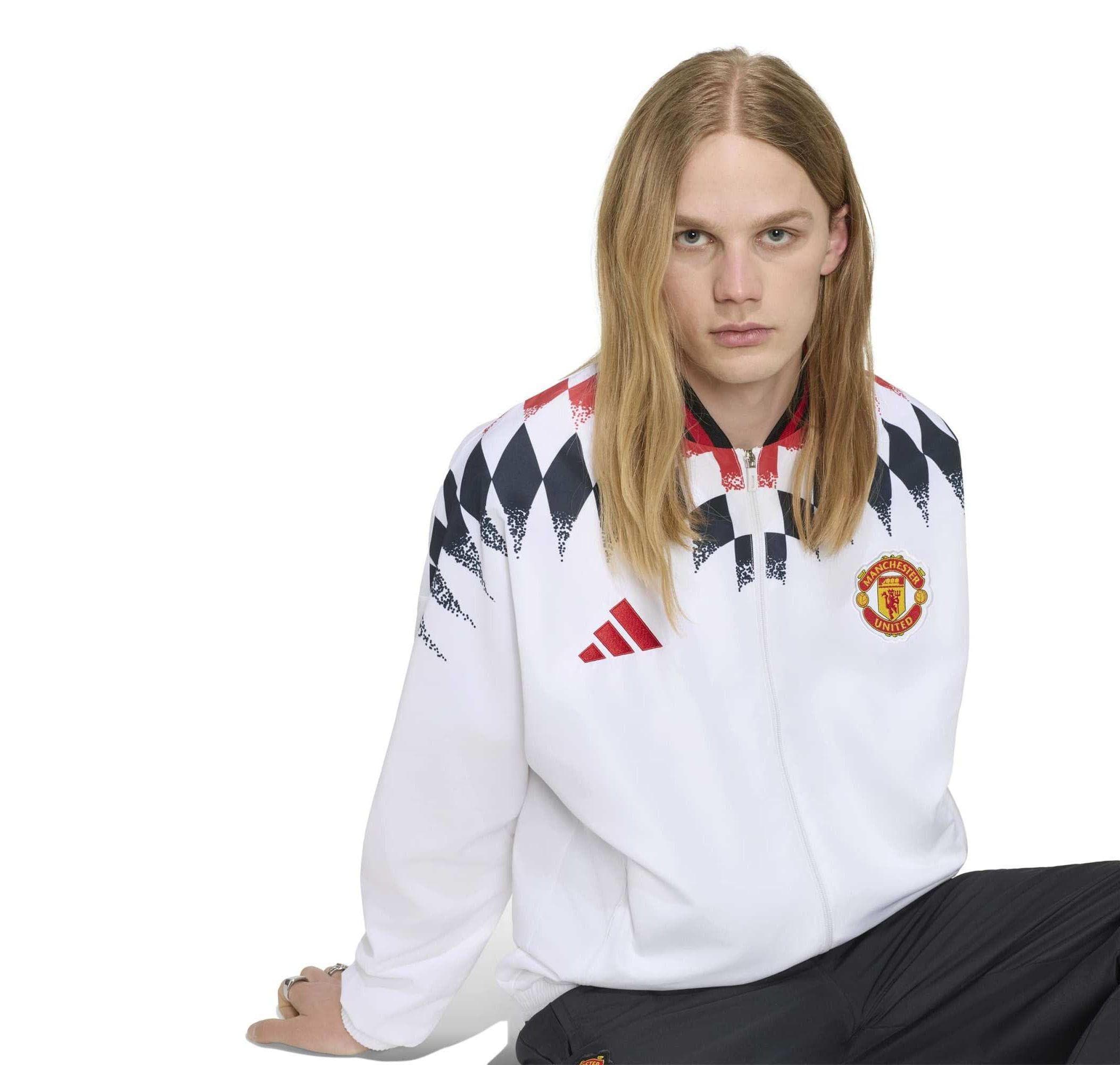 adidas adidas Mufc St Tt Erkek Ceket Beyaz - 3