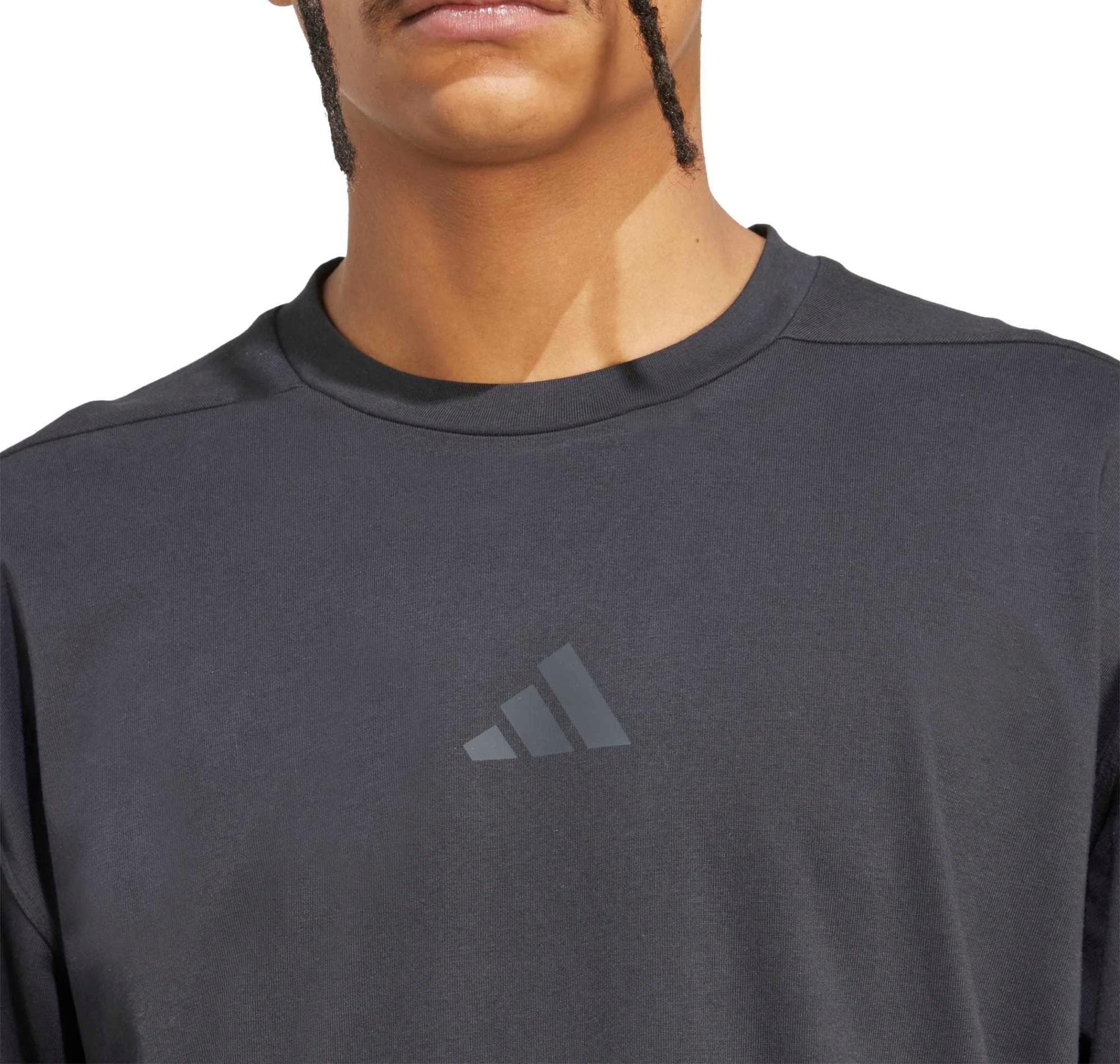 adidas adidas Oversıze Tee Erkek T-Shirt Siyah - 3