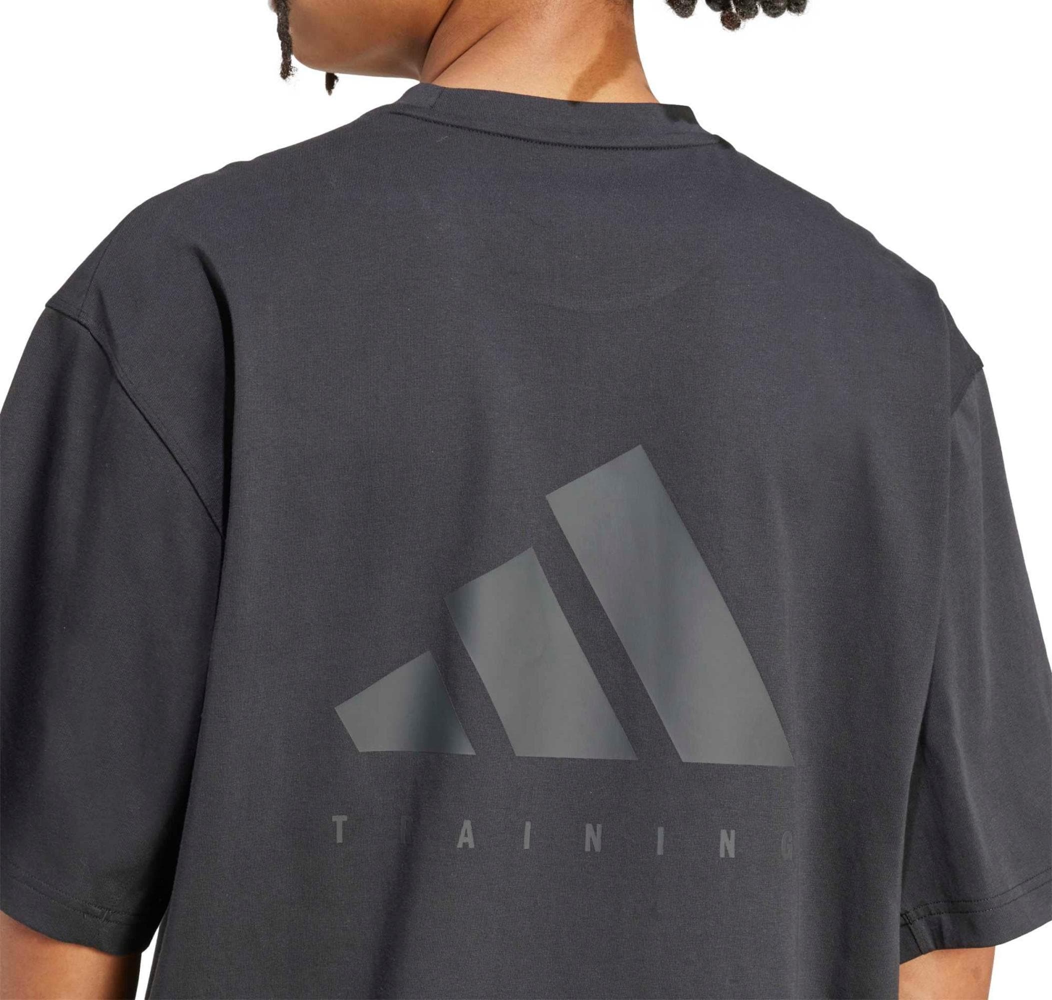 adidas adidas Oversıze Tee Erkek T-Shirt Siyah - 4