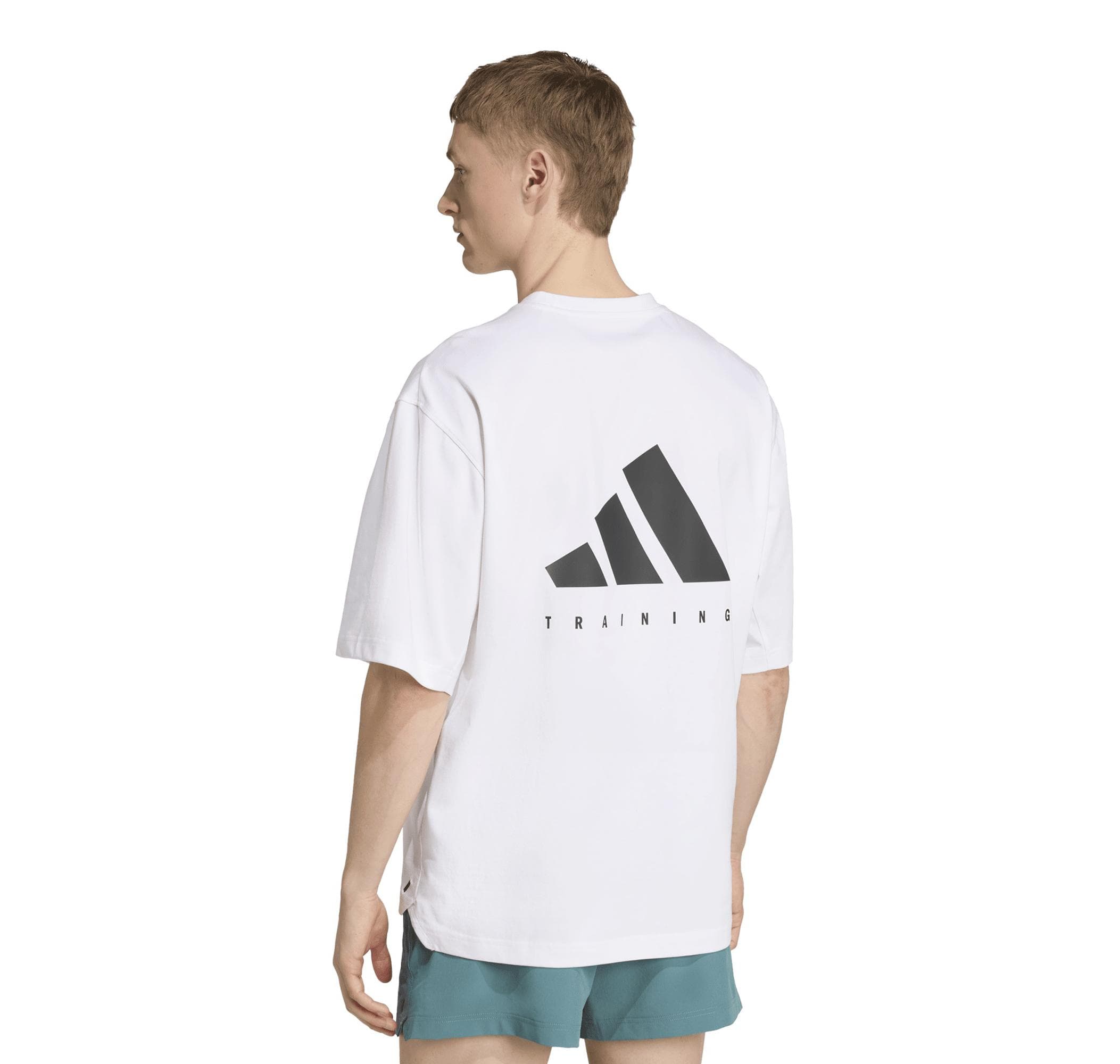 adidas adidas Oversıze Tee Erkek T-Shirt Beyaz - 2