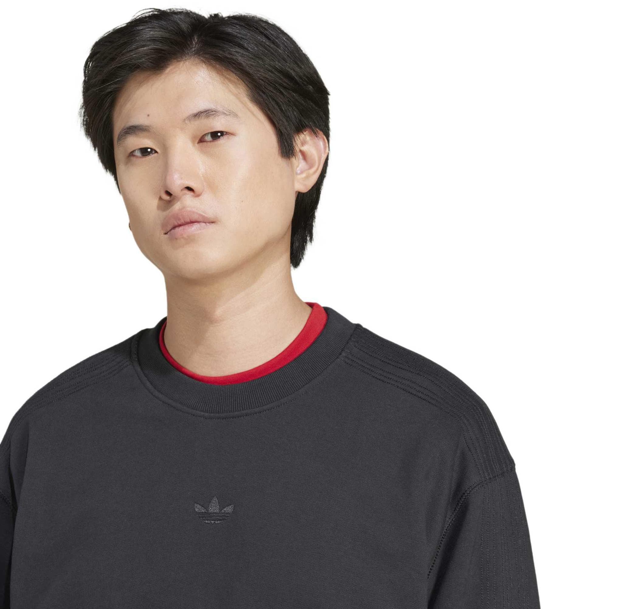 adidas adidas P Ess Crew Erkek Sweatshirt Siyah - 4
