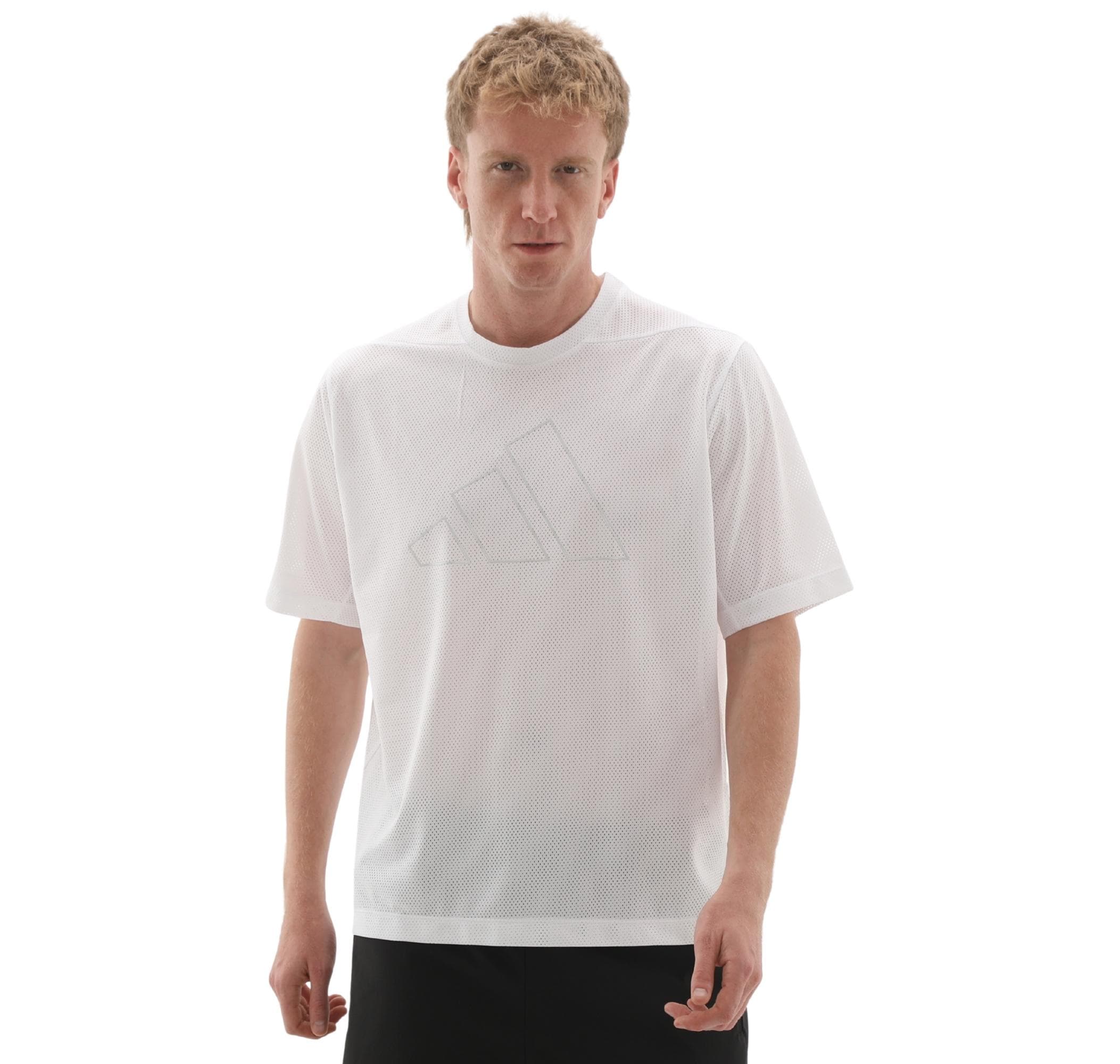 adidas adidas Pl Es Mesh T Erkek T-Shirt Beyaz