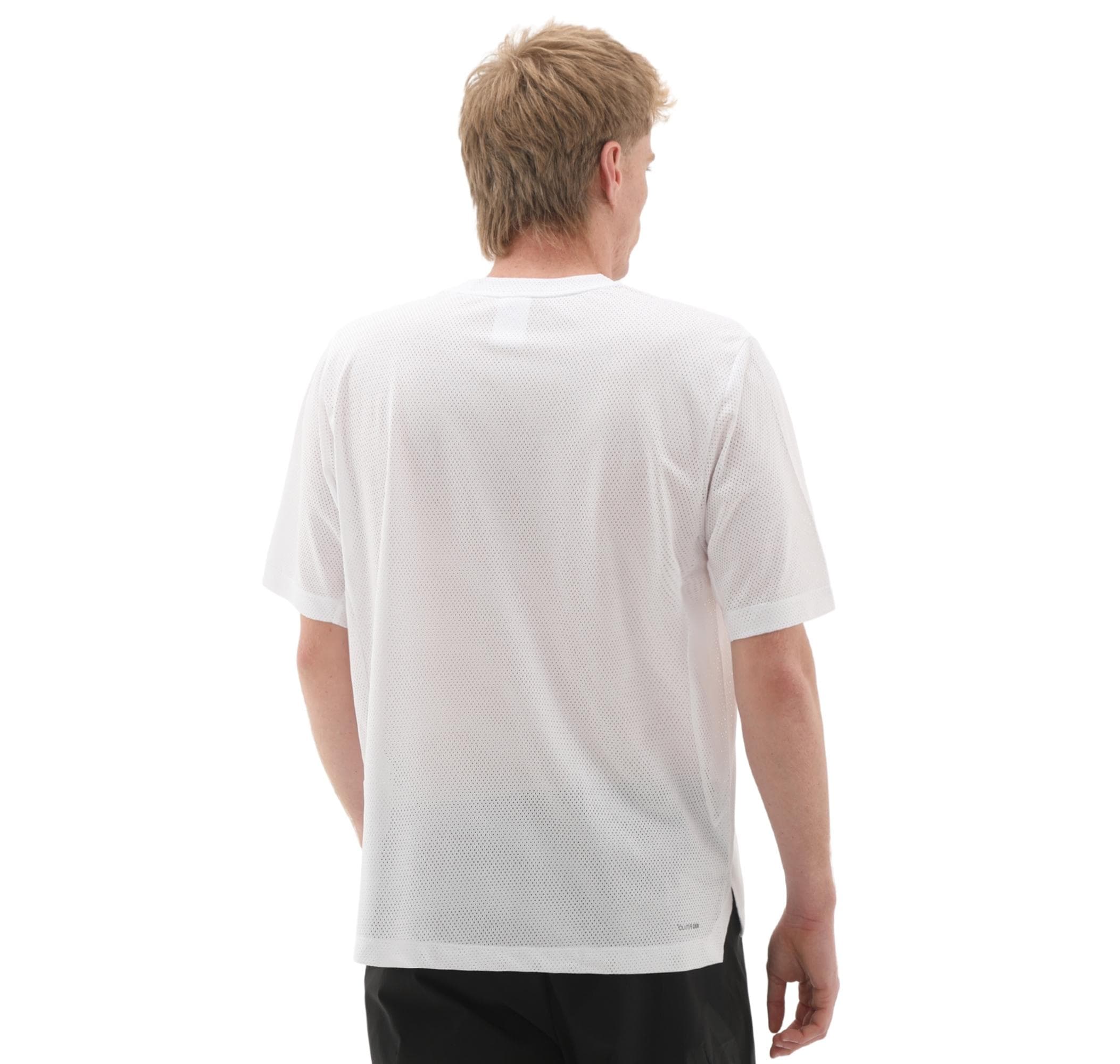 adidas adidas Pl Es Mesh T Erkek T-Shirt Beyaz - 4