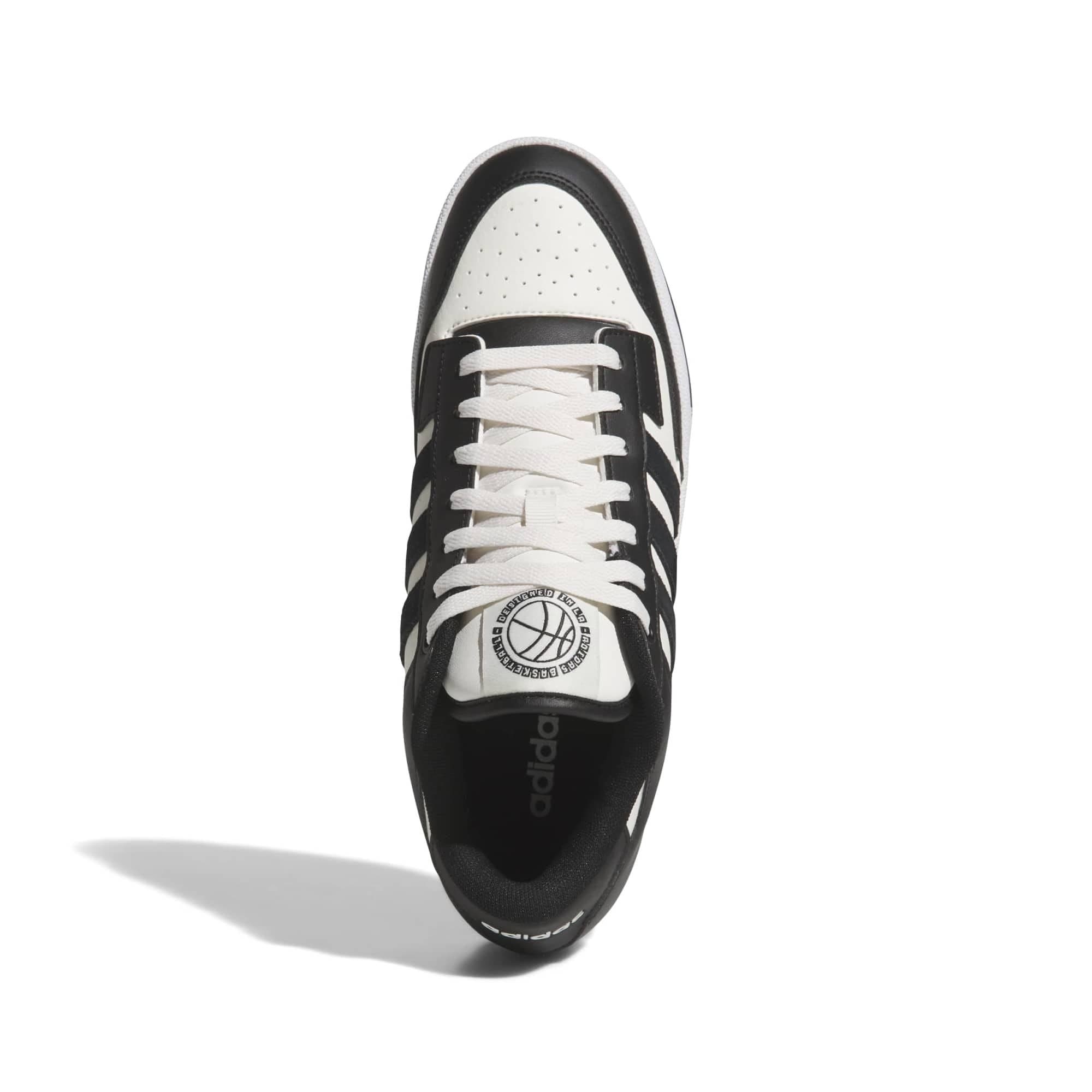 adidas adidas Rapıd Court Low Erkek Spor Ayakkabı Siyah - 4