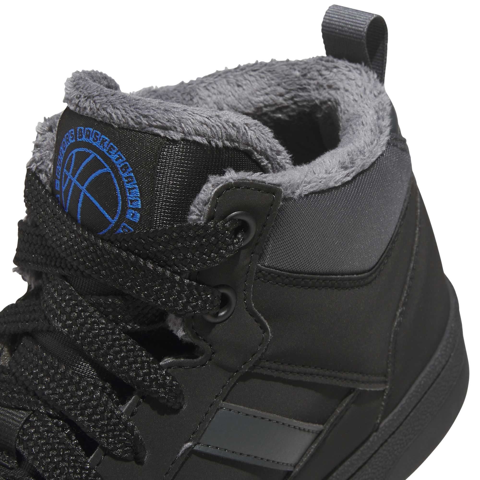 adidas adidas Rapıd Court Mıd Wınterızed Erkek Spor Ayakkabı Siyah - 6