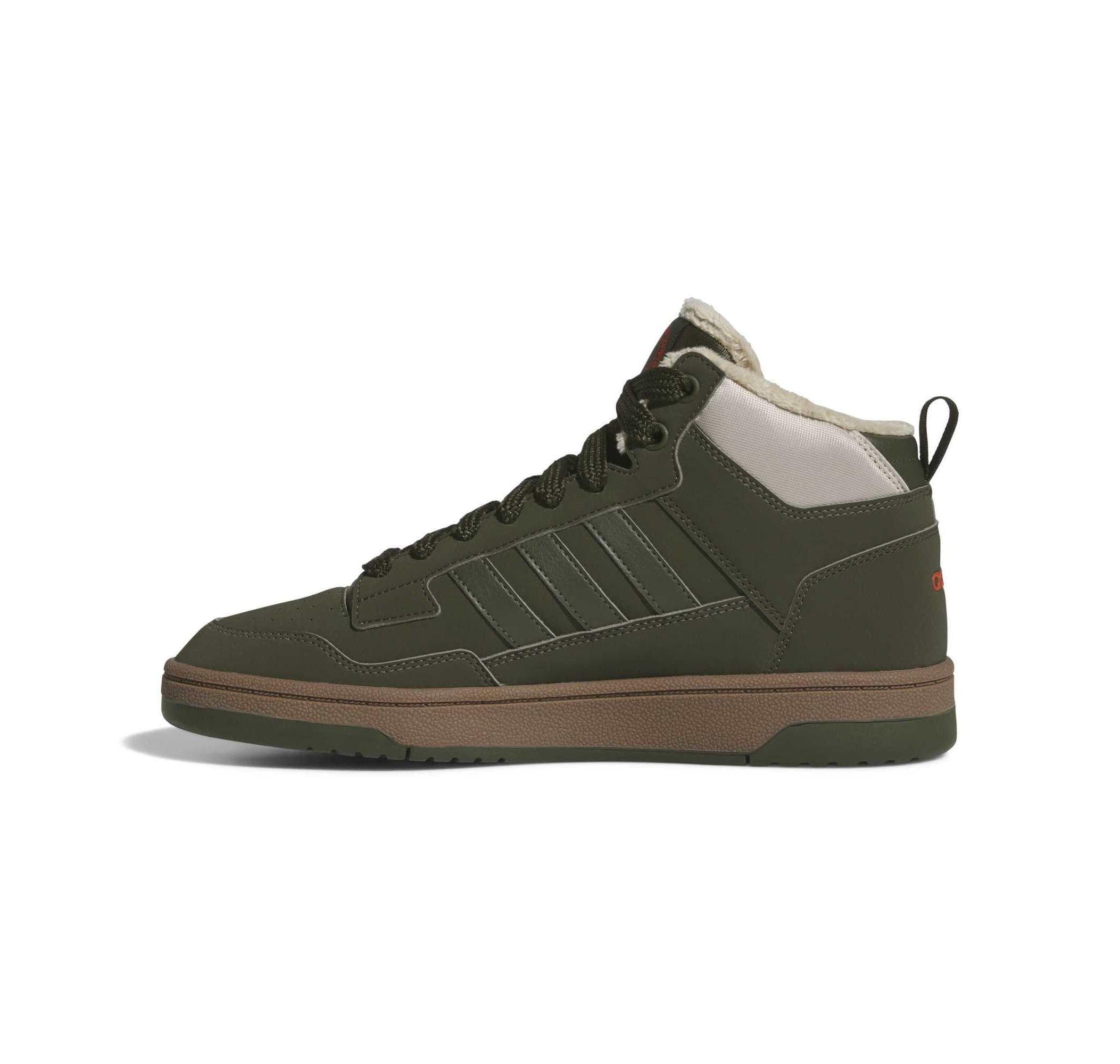 adidas adidas Rapıd Court Mıd Wınterızed Erkek Spor Ayakkabı Yeşil - 4