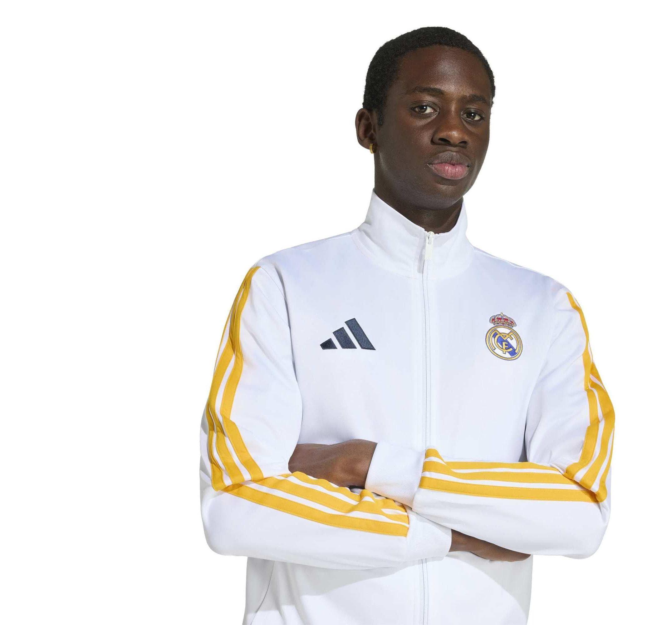 adidas adidas Real Madrid Dna Tt Erkek Ceket Beyaz - 4