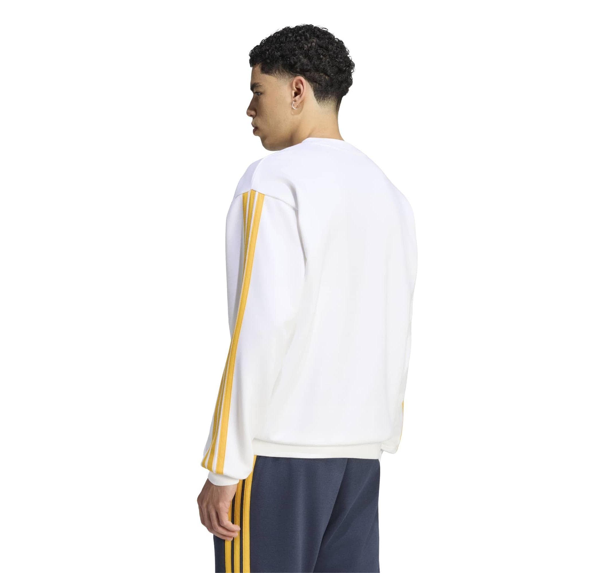 adidas adidas Real Madridl Dna Swt Erkek Sweatshirt Beyaz - 2
