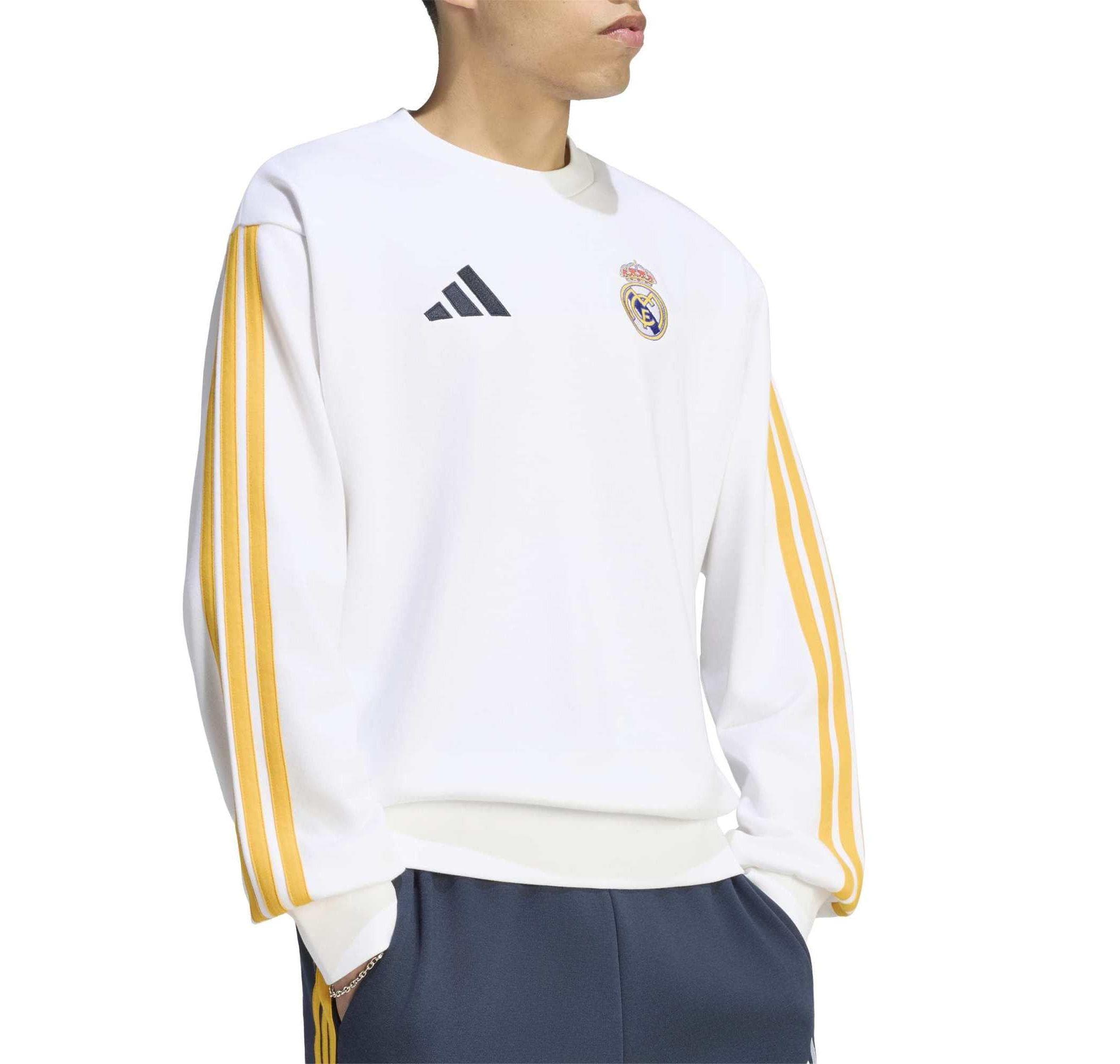 adidas adidas Real Madridl Dna Swt Erkek Sweatshirt Beyaz - 5