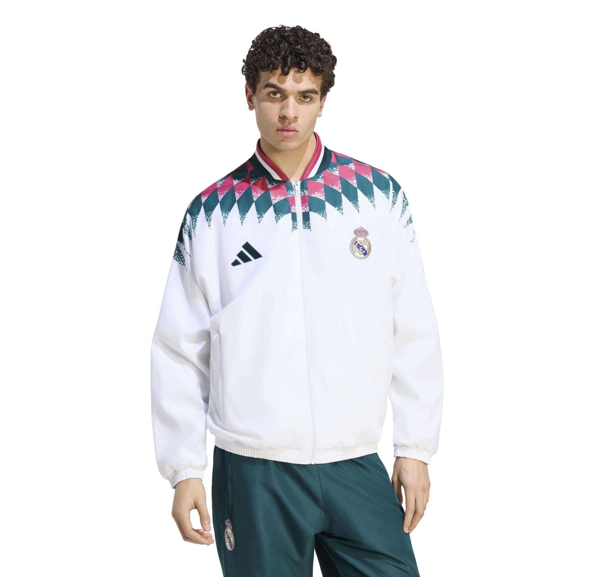 adidas adidas Real Madridl St Tt Erkek Ceket Beyaz