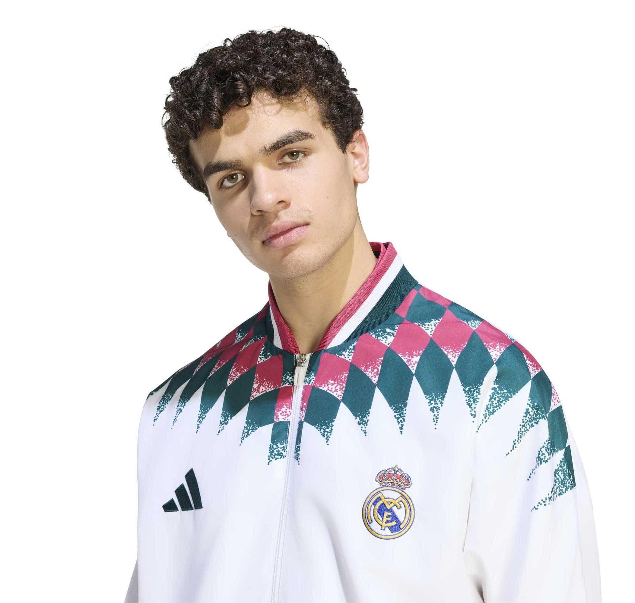 adidas adidas Real Madridl St Tt Erkek Ceket Beyaz - 4